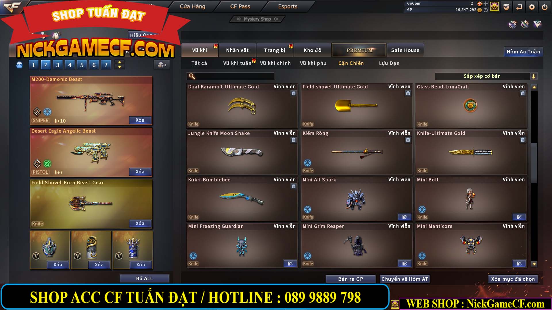 MÃ CF13396 - GIÁ : 5999K - DÂN CHƠI C4 SƯU TẦM - VIP7