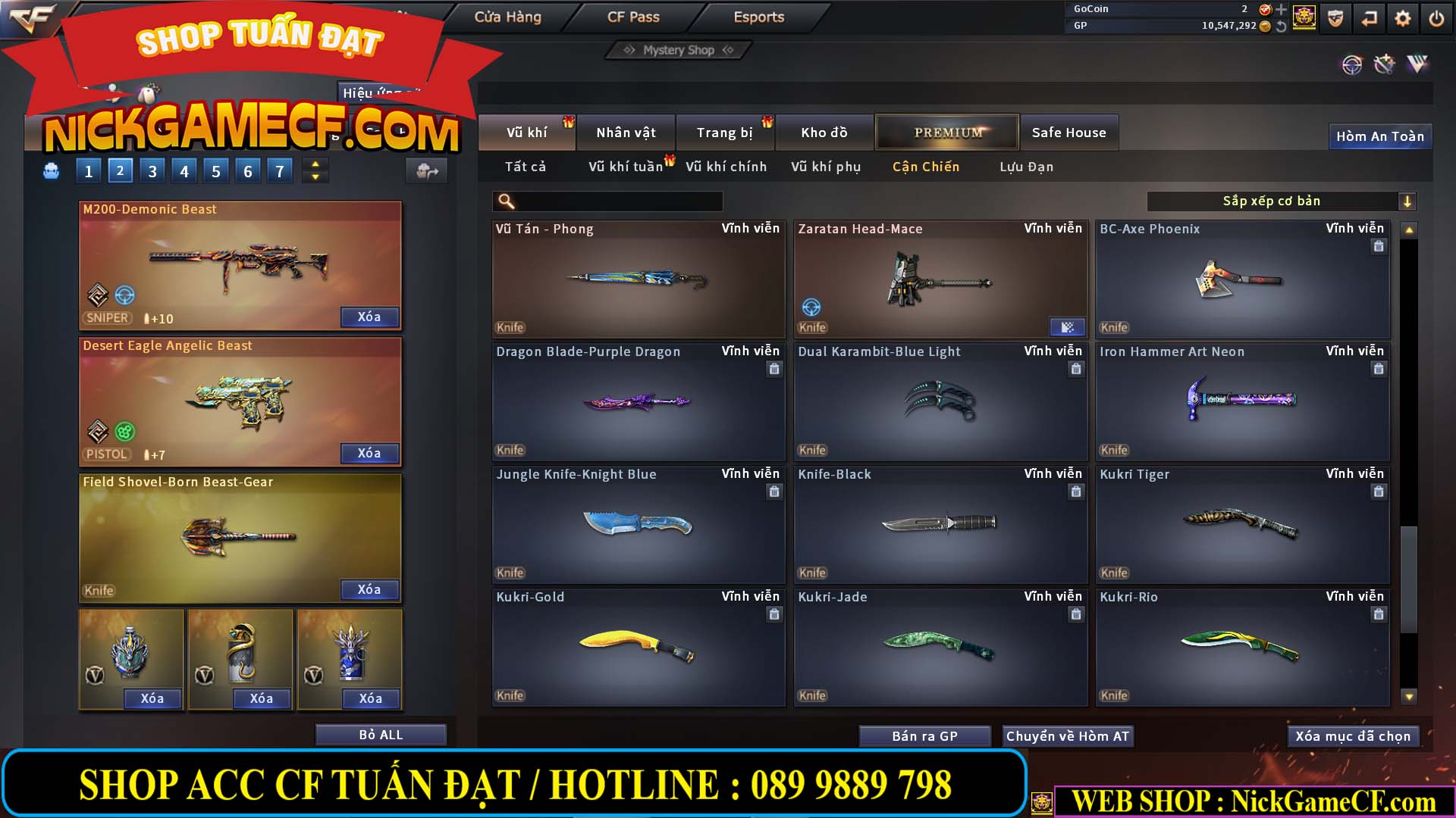 MÃ CF13396 - GIÁ : 5999K - DÂN CHƠI C4 SƯU TẦM - VIP7