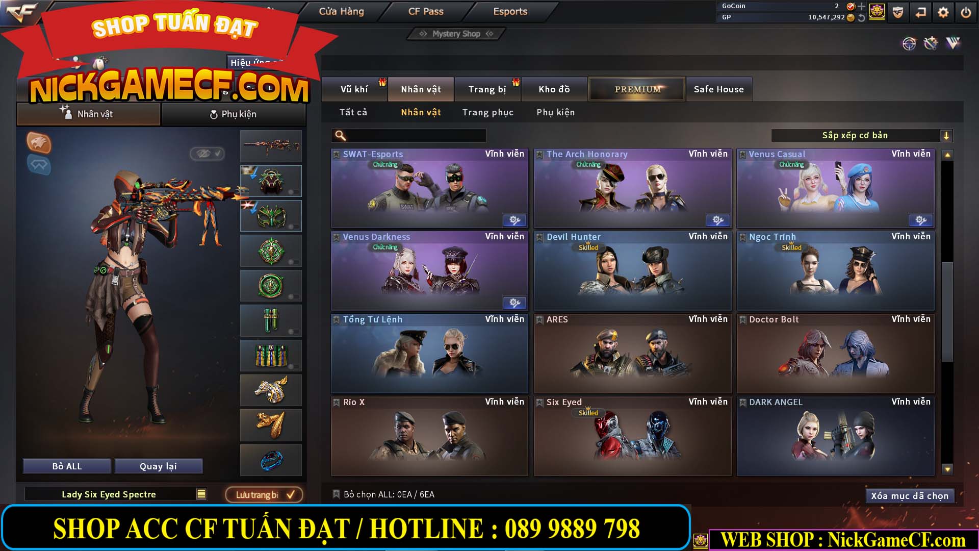 MÃ CF13396 - GIÁ : 5999K - DÂN CHƠI C4 SƯU TẦM - VIP7