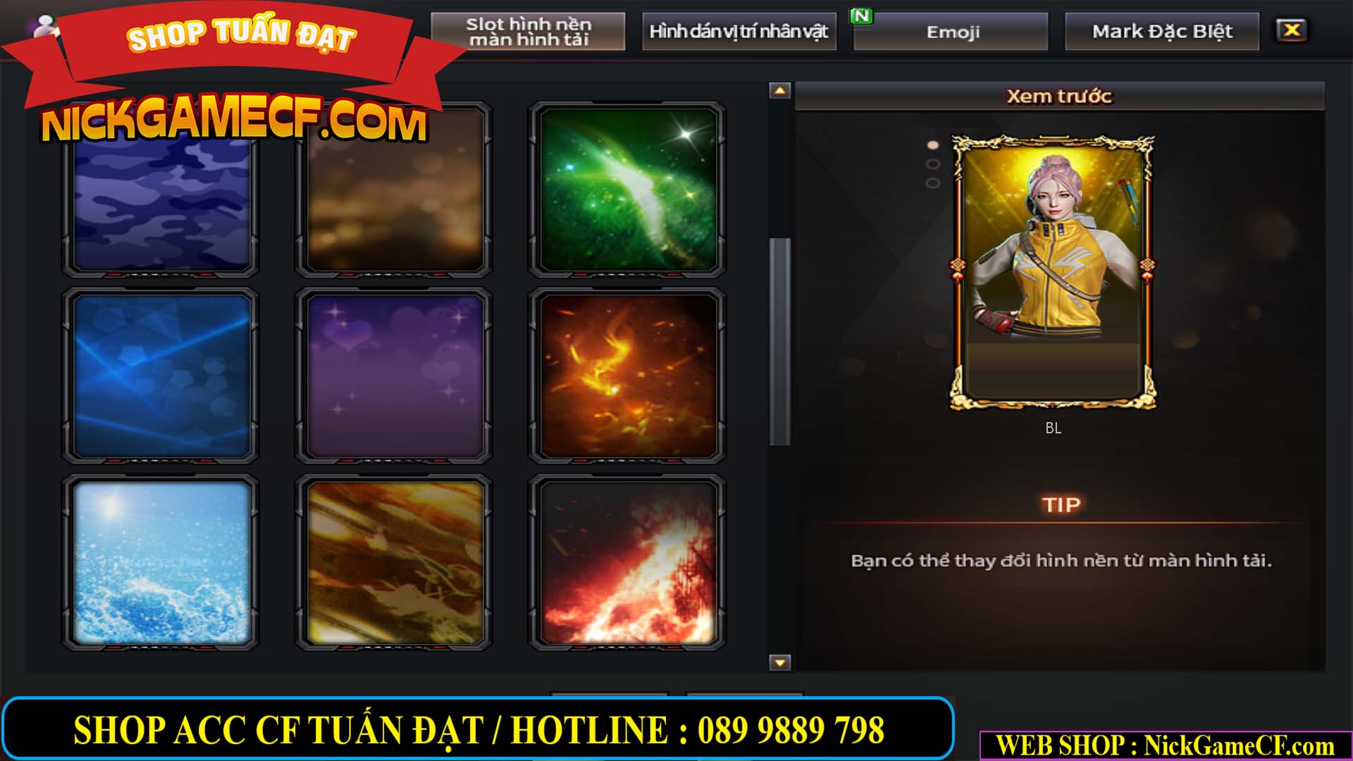 MÃ CF13396 - GIÁ : 5999K - DÂN CHƠI C4 SƯU TẦM - VIP7