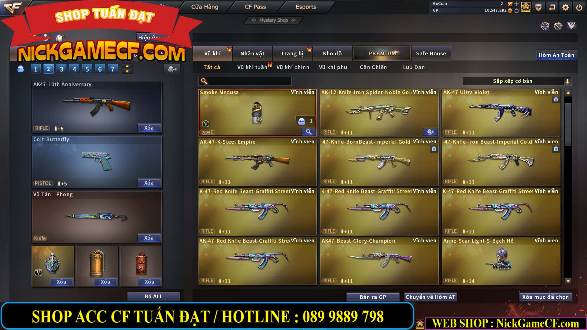 MÃ CF13396 - GIÁ : 5999K - DÂN CHƠI C4 SƯU TẦM - VIP7