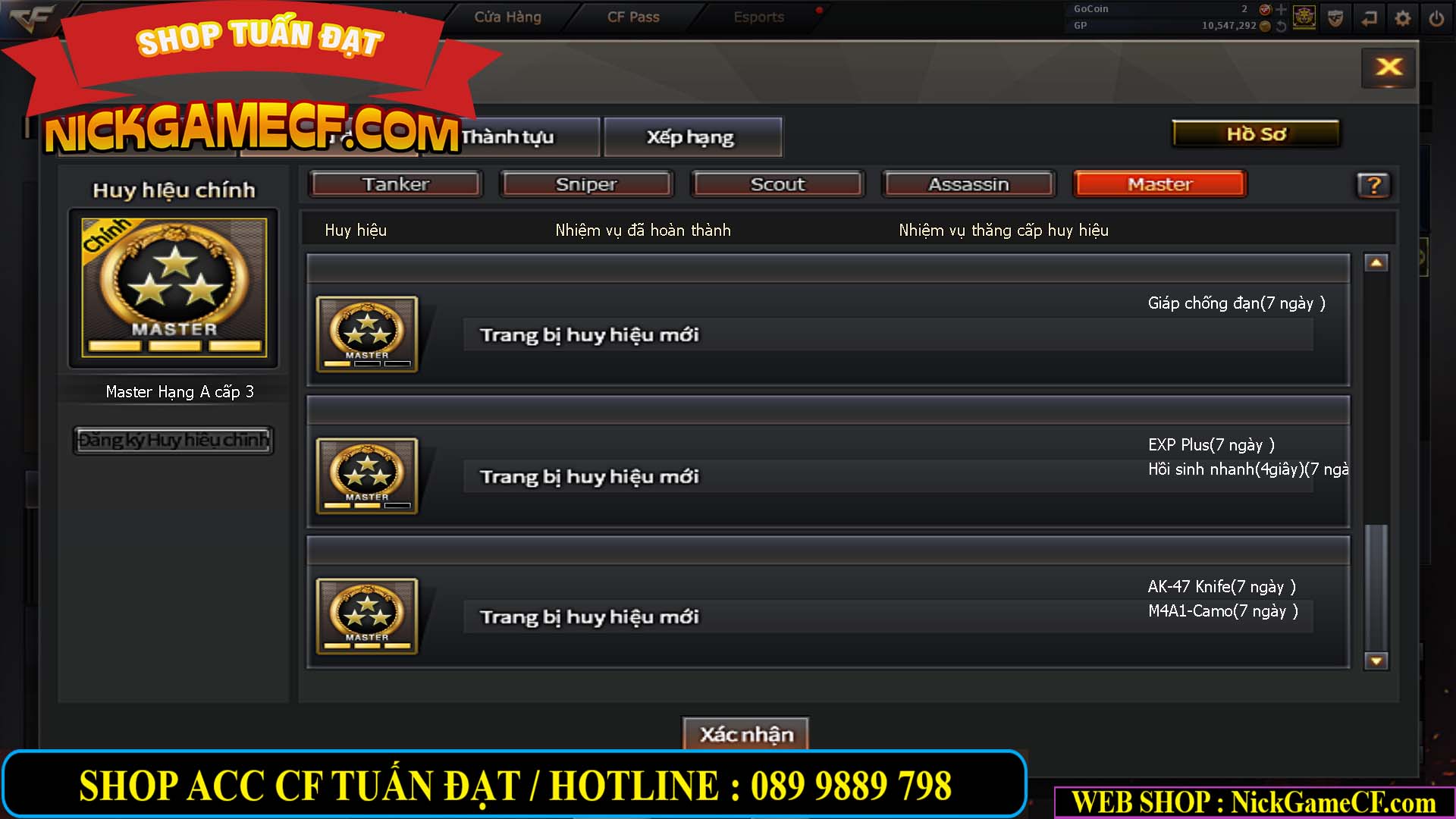 MÃ CF13396 - GIÁ : 5999K - DÂN CHƠI C4 SƯU TẦM - VIP7