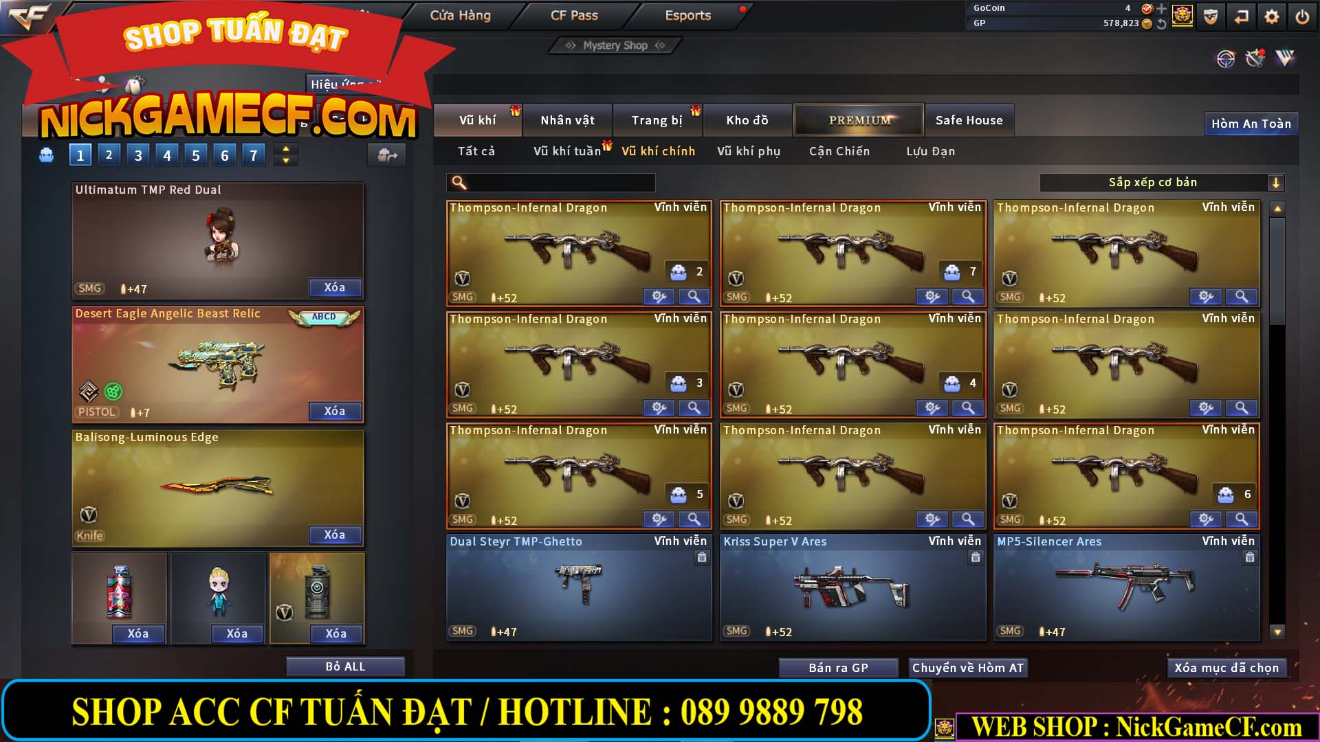 MÃ CF13398 - GIÁ : 9M5 - CHIẾN ZOM SIÊU ĐẸP - 33 VIP - GẦN VIP7