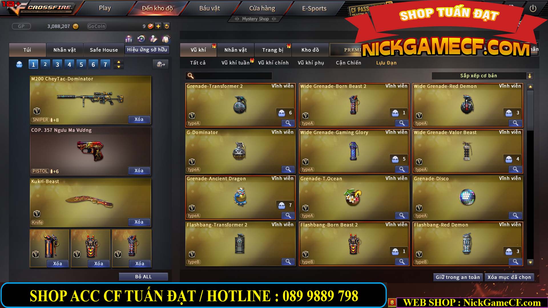 MÃ CF13463 - GIÁ : 3999K - CHIẾN C4 SIÊU XINH - 35 VIP - VIP5