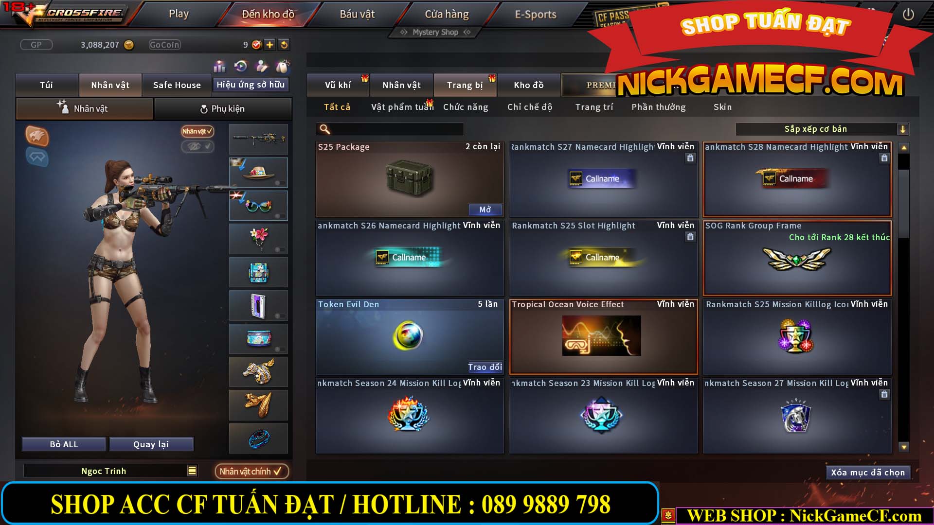 MÃ CF13463 - GIÁ : 3999K - CHIẾN C4 SIÊU XINH - 35 VIP - VIP5