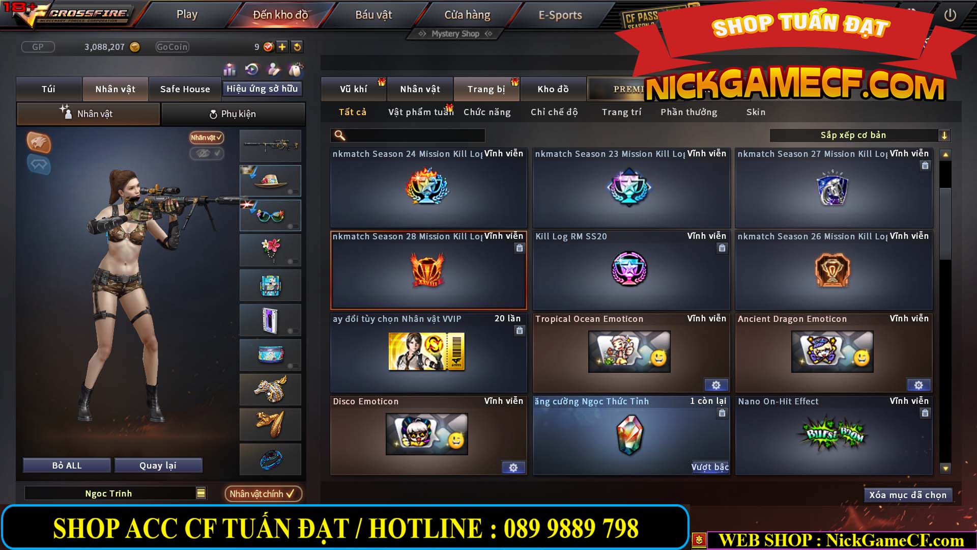 MÃ CF13463 - GIÁ : 3999K - CHIẾN C4 SIÊU XINH - 35 VIP - VIP5