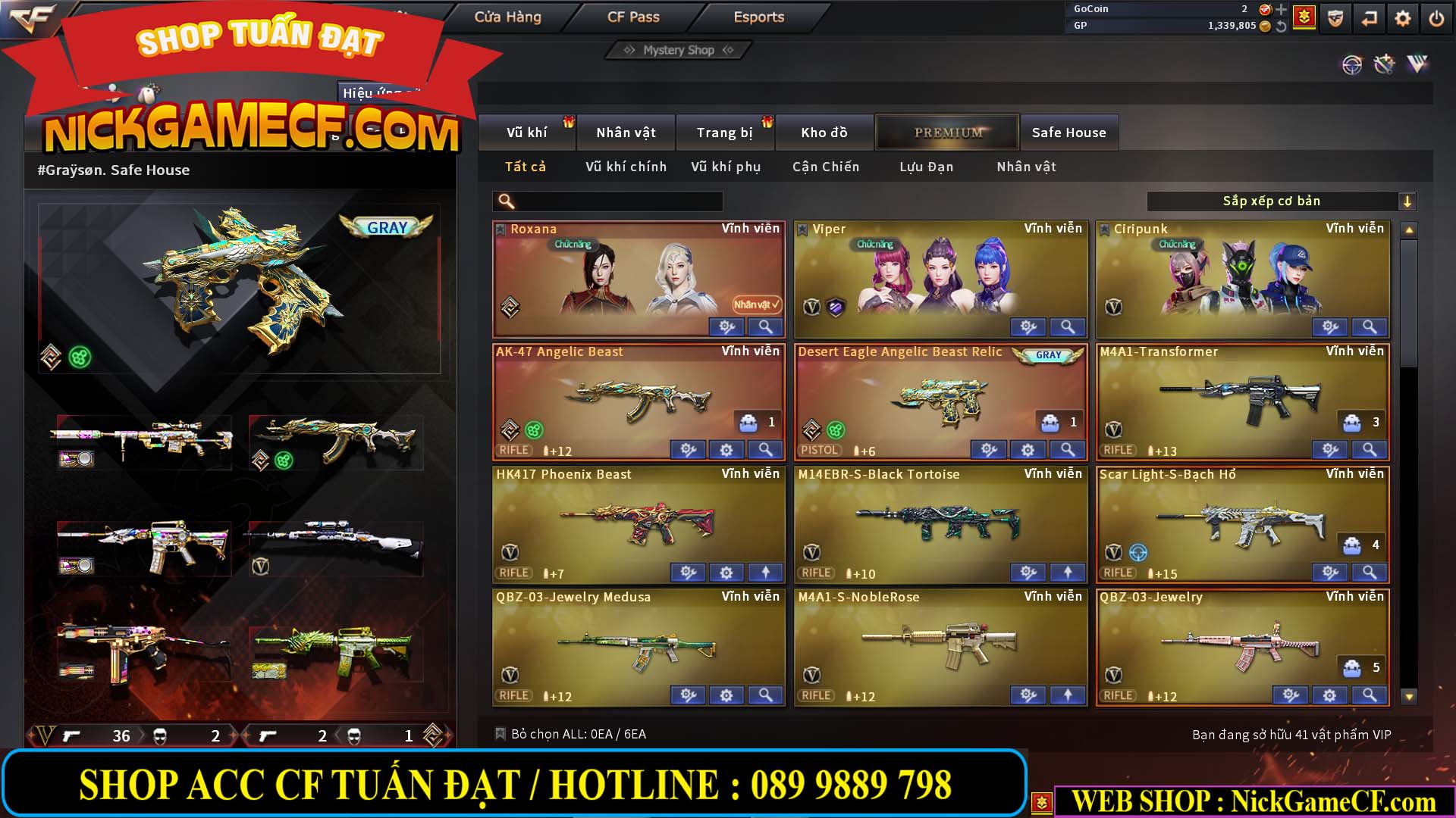 MÃ CF13537 - GIÁ : 8M5 - CHIẾN C4 SIÊU XINH - 41 VIP - VIP7