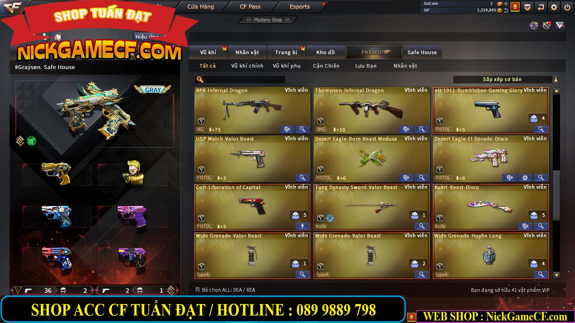 MÃ CF13537 - GIÁ : 8M5 - CHIẾN C4 SIÊU XINH - 41 VIP - VIP7