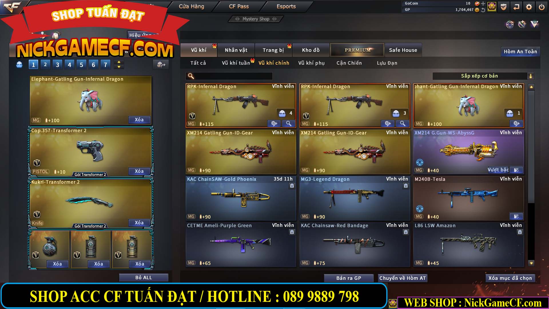 MÃ CF13556 - GIÁ : 6999K - CHIẾN ZOM - C4 - 58 VIP - GẦN VIP6