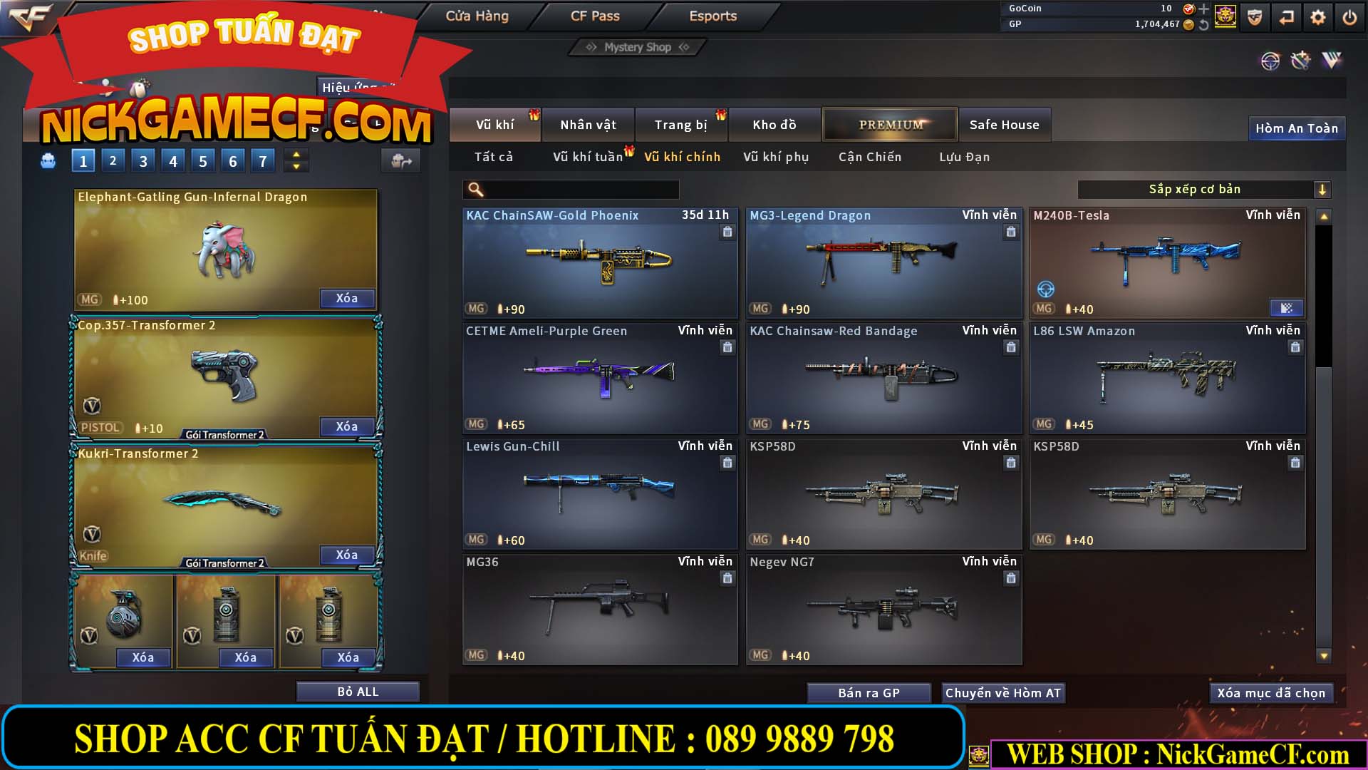 MÃ CF13556 - GIÁ : 6999K - CHIẾN ZOM - C4 - 58 VIP - GẦN VIP6