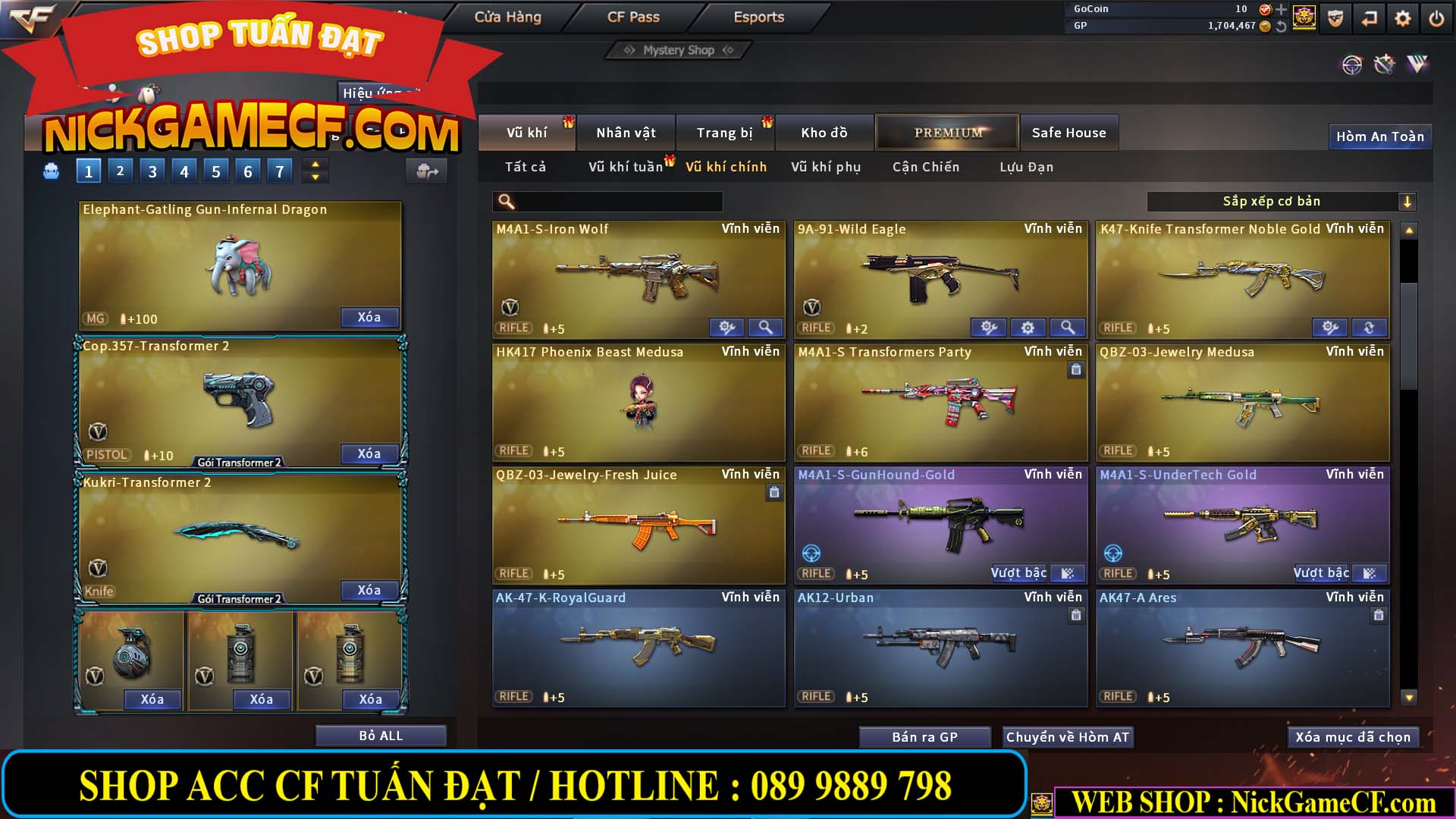 MÃ CF13556 - GIÁ : 6999K - CHIẾN ZOM - C4 - 58 VIP - GẦN VIP6