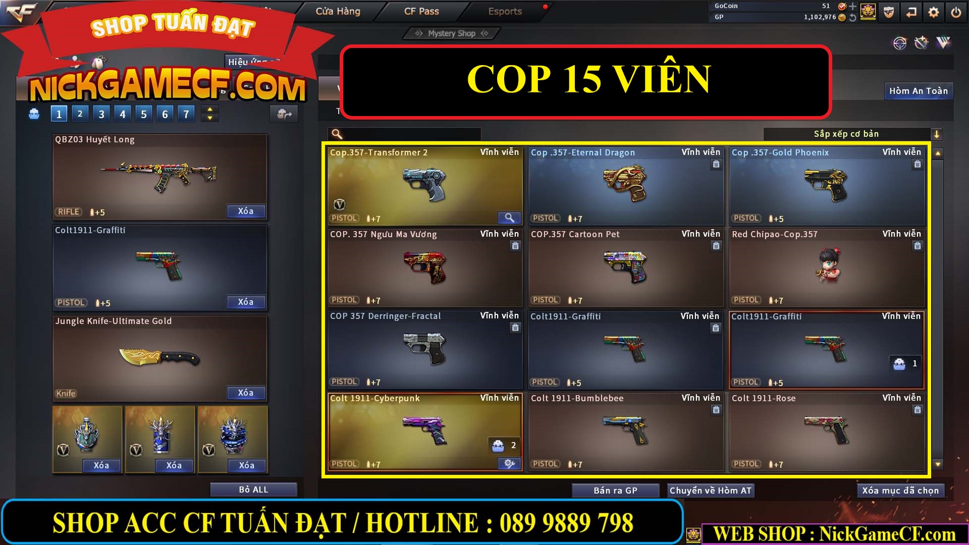 MÃ CF13556 - GIÁ : 6999K - CHIẾN ZOM - C4 - 58 VIP - GẦN VIP6