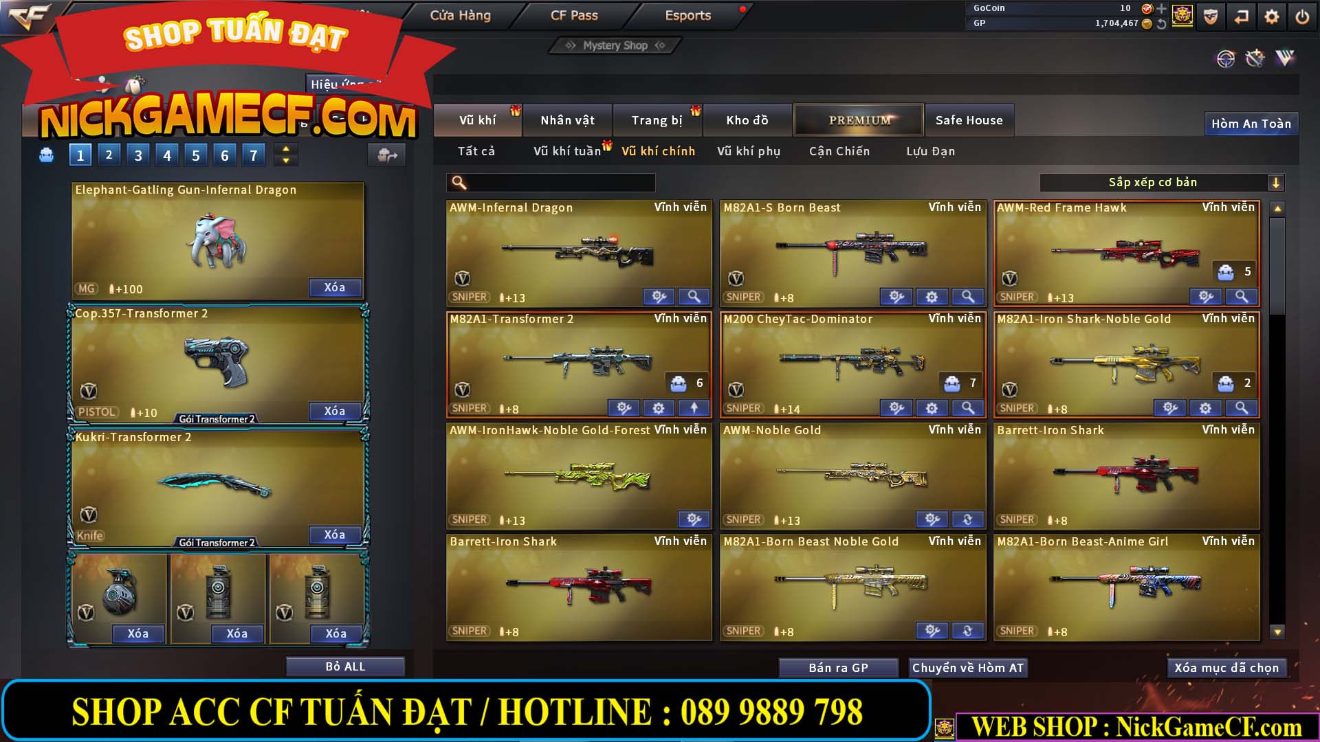 MÃ CF13556 - GIÁ : 6999K - CHIẾN ZOM - C4 - 58 VIP - GẦN VIP6
