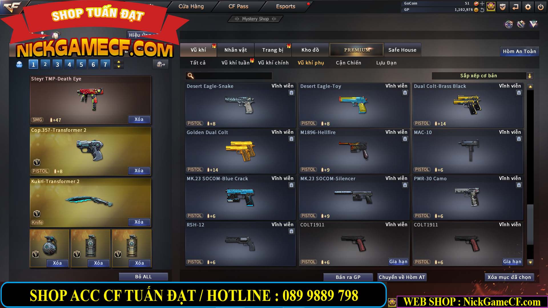 MÃ CF13556 - GIÁ : 6999K - CHIẾN ZOM - C4 - 58 VIP - GẦN VIP6
