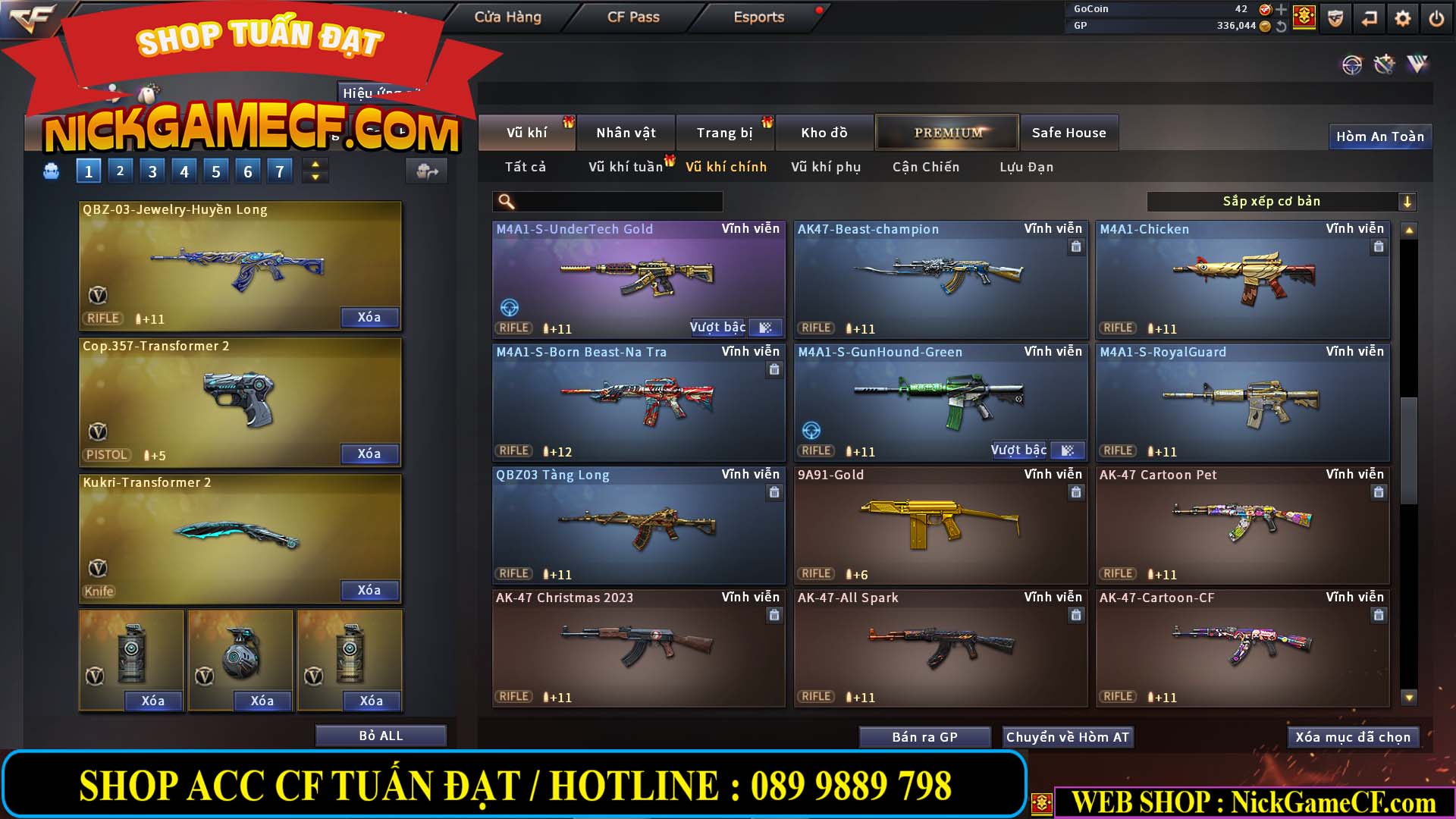 MÃ CF13559 - GIÁ : 4999K - CHIẾN C4 - AI MODE - 37 VIP - VIP5