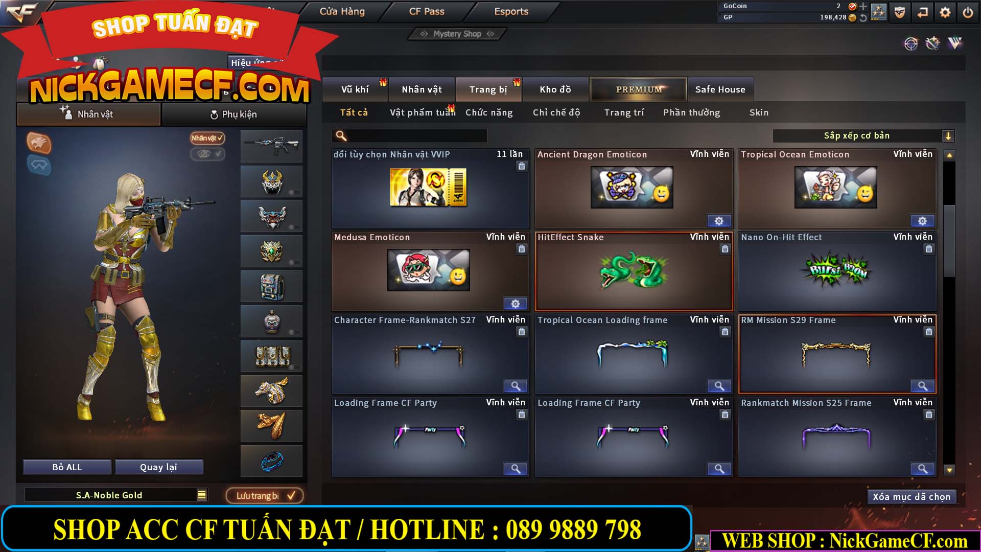 MÃ CF13565 - GIÁ : 2650K - CHIẾN C4 ĐẸP XINH - 25 VIP - VIP3