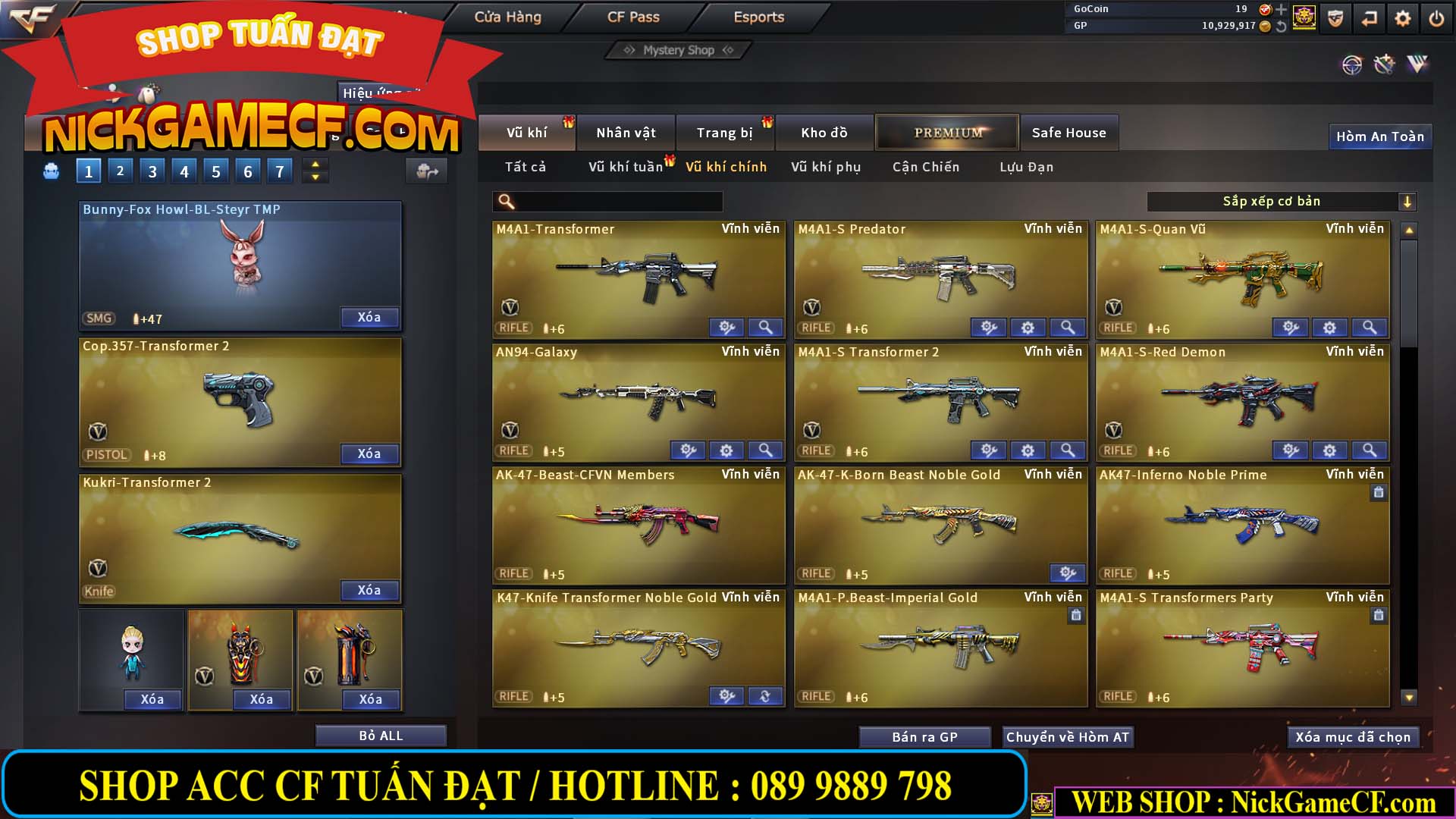 MÃ CF13593 - GIÁ : 6999K - CHIẾN ZOM XINH - C4 ĐẸP - 49 VIP - VIP6
