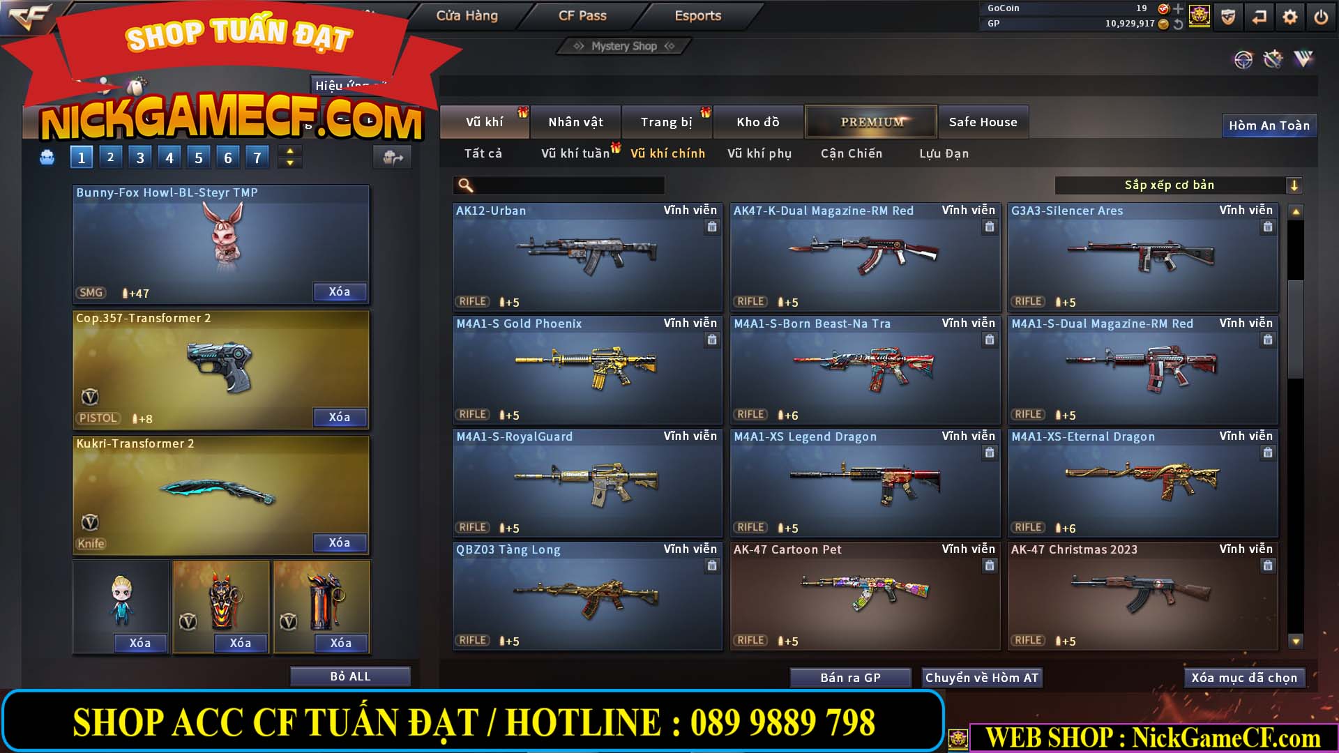 MÃ CF13593 - GIÁ : 6999K - CHIẾN ZOM XINH - C4 ĐẸP - 49 VIP - VIP6
