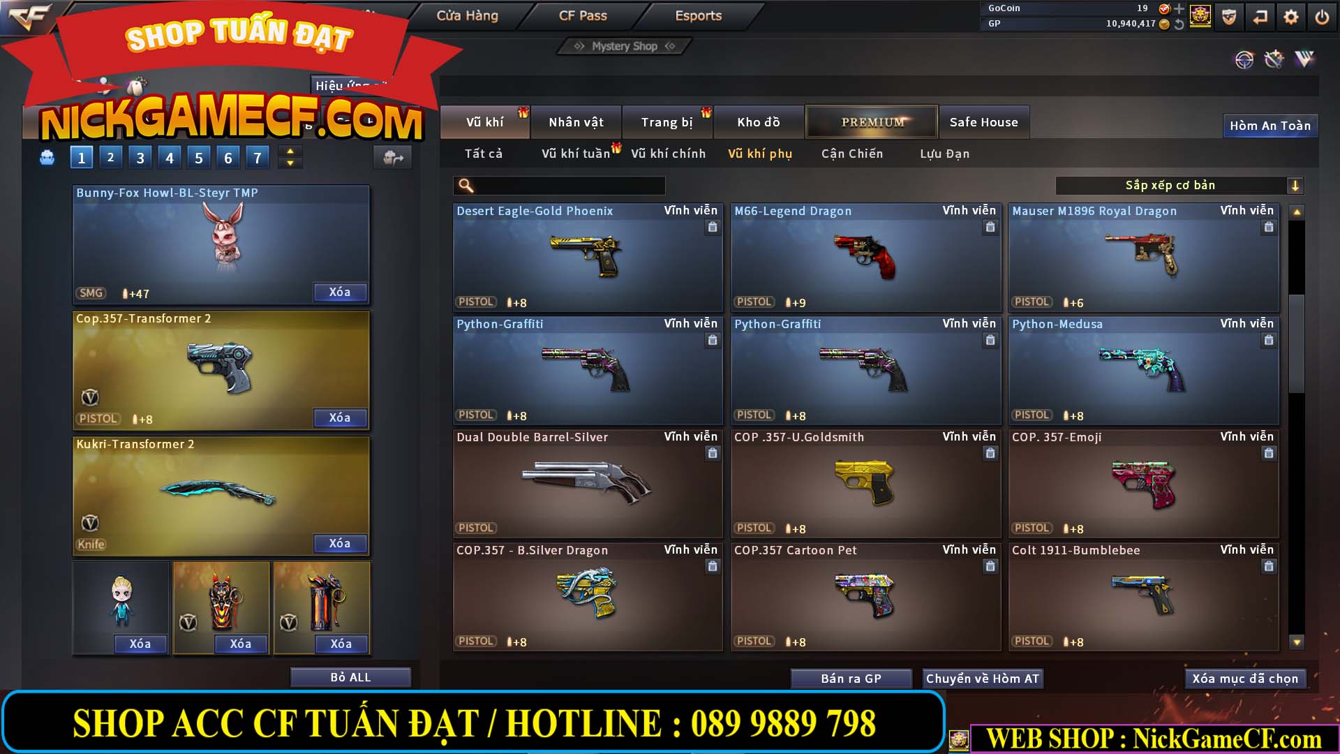 MÃ CF13593 - GIÁ : 6999K - CHIẾN ZOM XINH - C4 ĐẸP - 49 VIP - VIP6