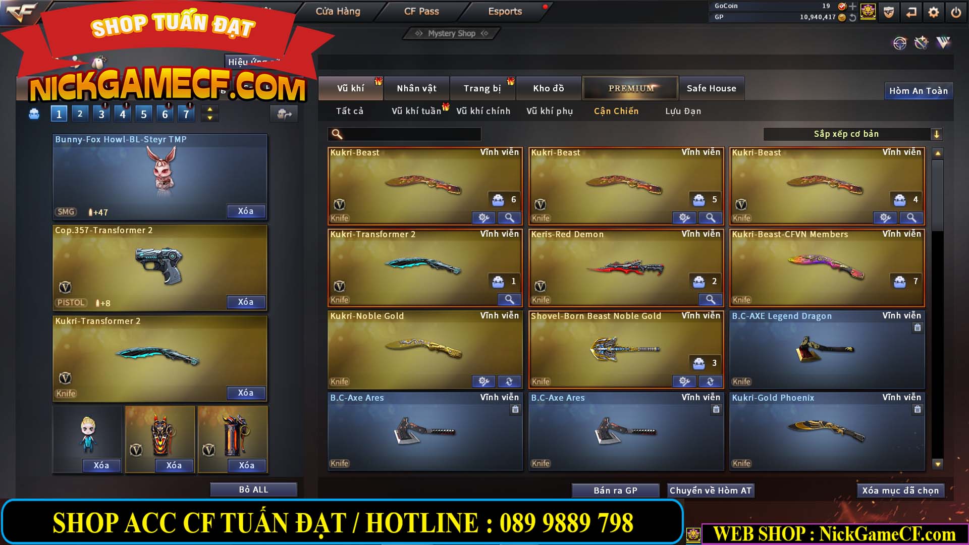 MÃ CF13593 - GIÁ : 6999K - CHIẾN ZOM XINH - C4 ĐẸP - 49 VIP - VIP6