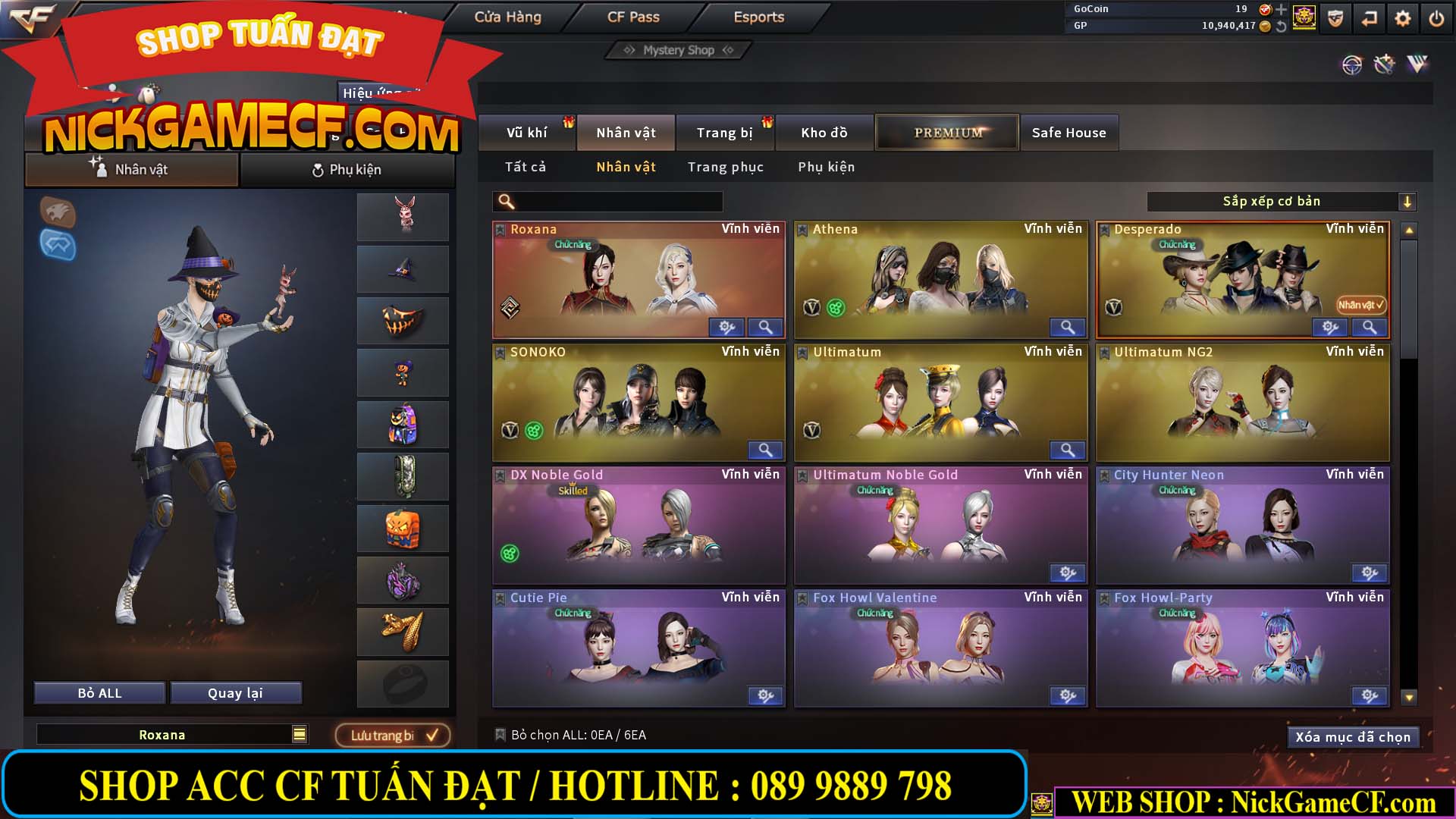 MÃ CF13593 - GIÁ : 6999K - CHIẾN ZOM XINH - C4 ĐẸP - 49 VIP - VIP6