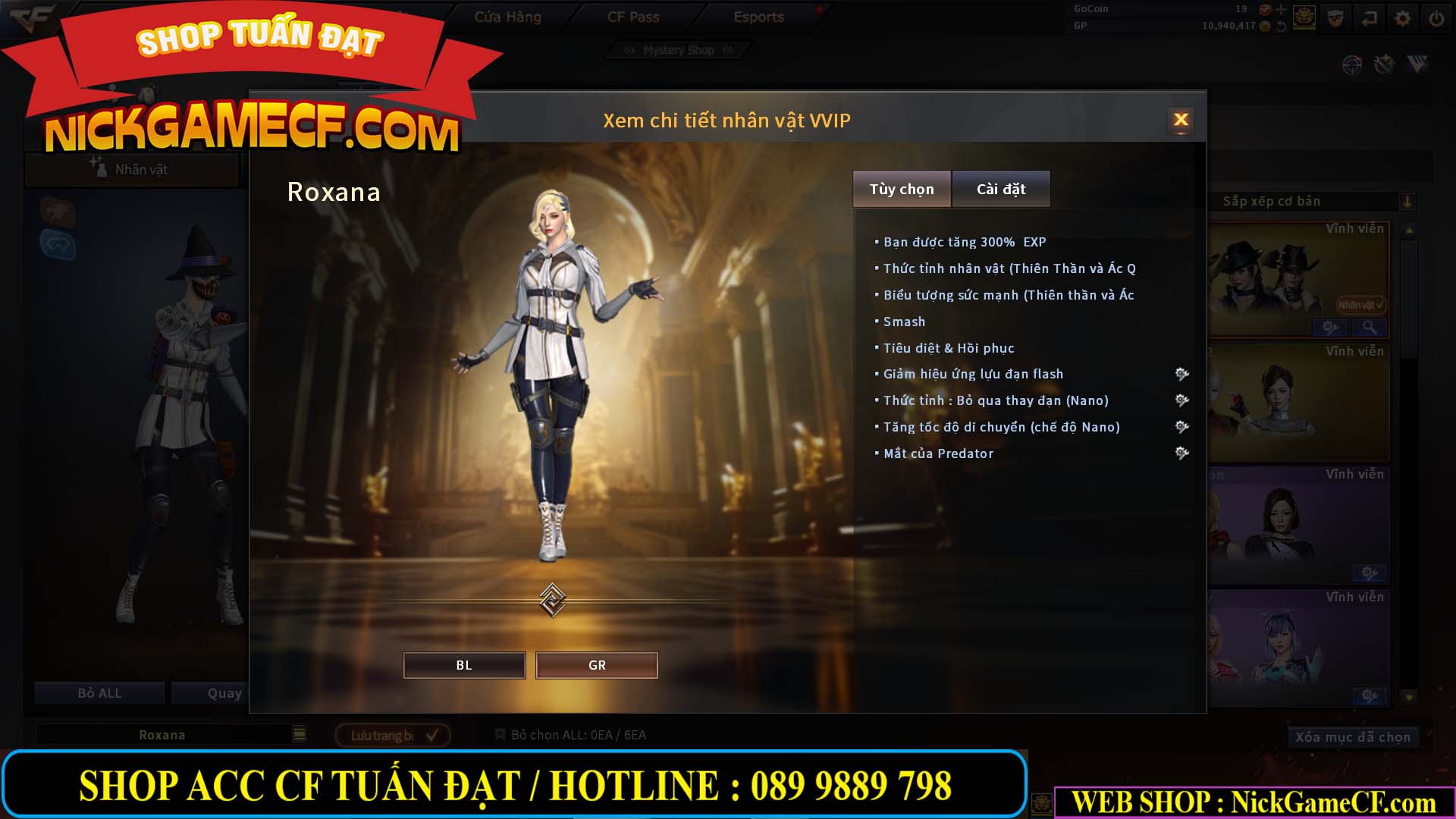 MÃ CF13593 - GIÁ : 6999K - CHIẾN ZOM XINH - C4 ĐẸP - 49 VIP - VIP6