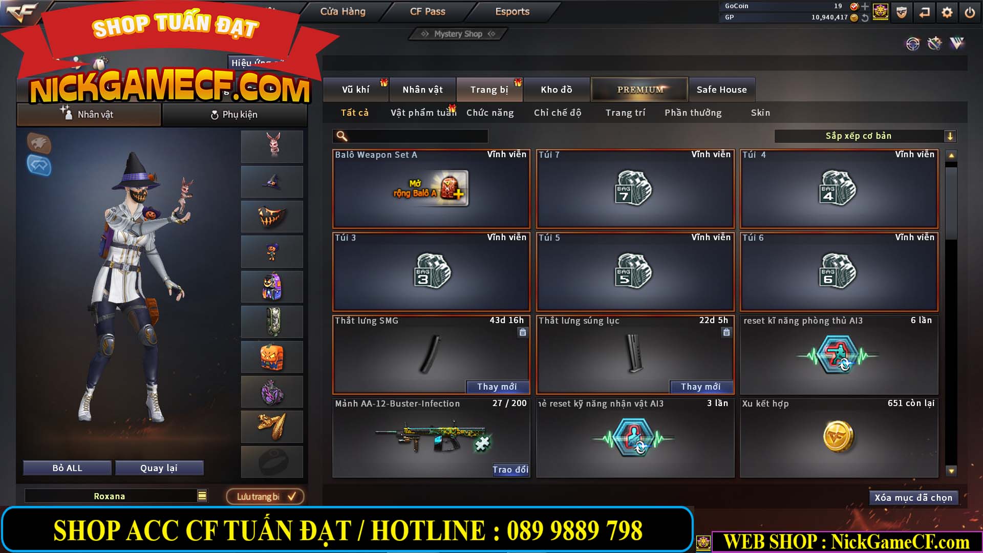 MÃ CF13593 - GIÁ : 6999K - CHIẾN ZOM XINH - C4 ĐẸP - 49 VIP - VIP6
