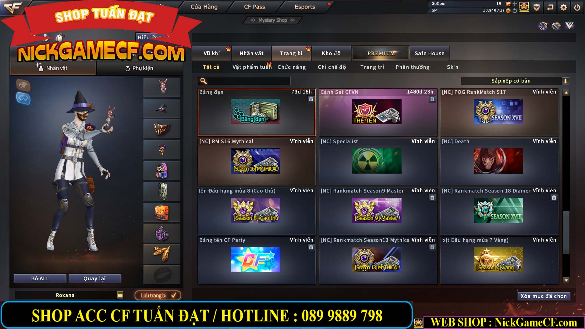 MÃ CF13593 - GIÁ : 6999K - CHIẾN ZOM XINH - C4 ĐẸP - 49 VIP - VIP6