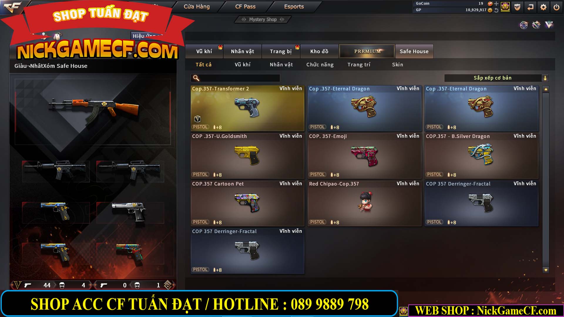 MÃ CF13593 - GIÁ : 6999K - CHIẾN ZOM XINH - C4 ĐẸP - 49 VIP - VIP6