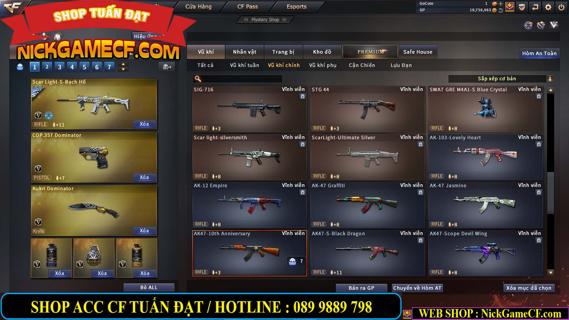 MÃ CF13633 - GIÁ : 5999K - CHIẾN C4 SIÊU ĐẸP - 47 VIP - GẦN VIP6