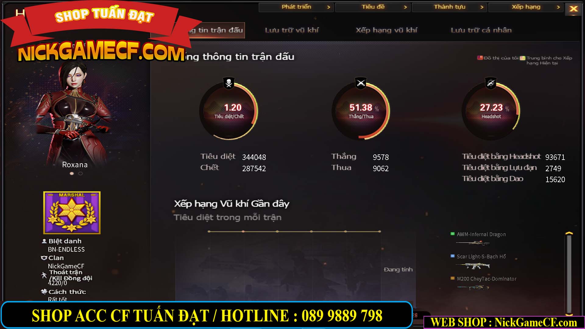 MÃ CF13633 - GIÁ : 5999K - CHIẾN C4 SIÊU ĐẸP - 47 VIP - GẦN VIP6
