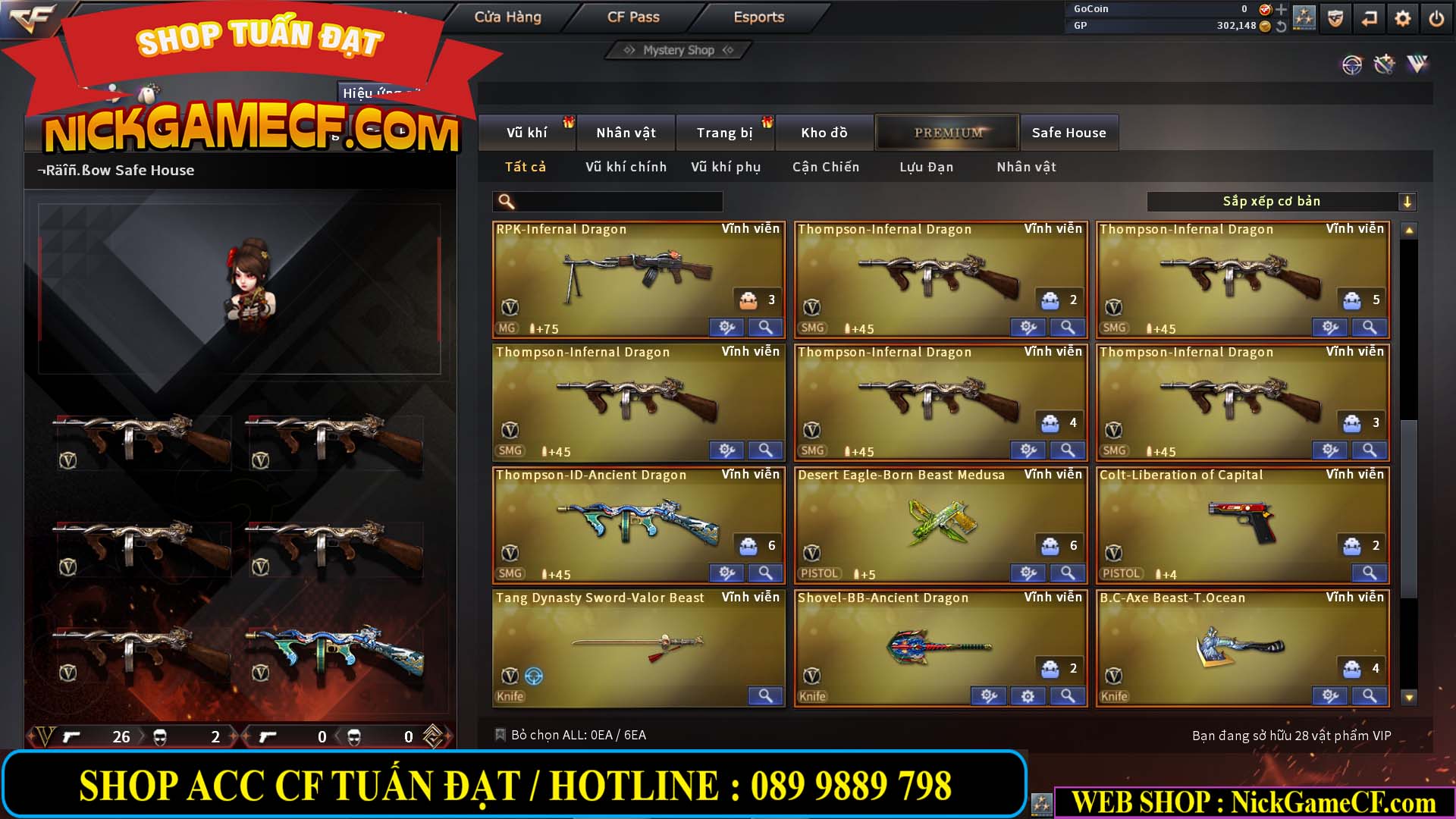 MÃ CF13639 - GIÁ : 6M5 - FULL ZOM SIÊU XINH - 28 VIP - VIP4