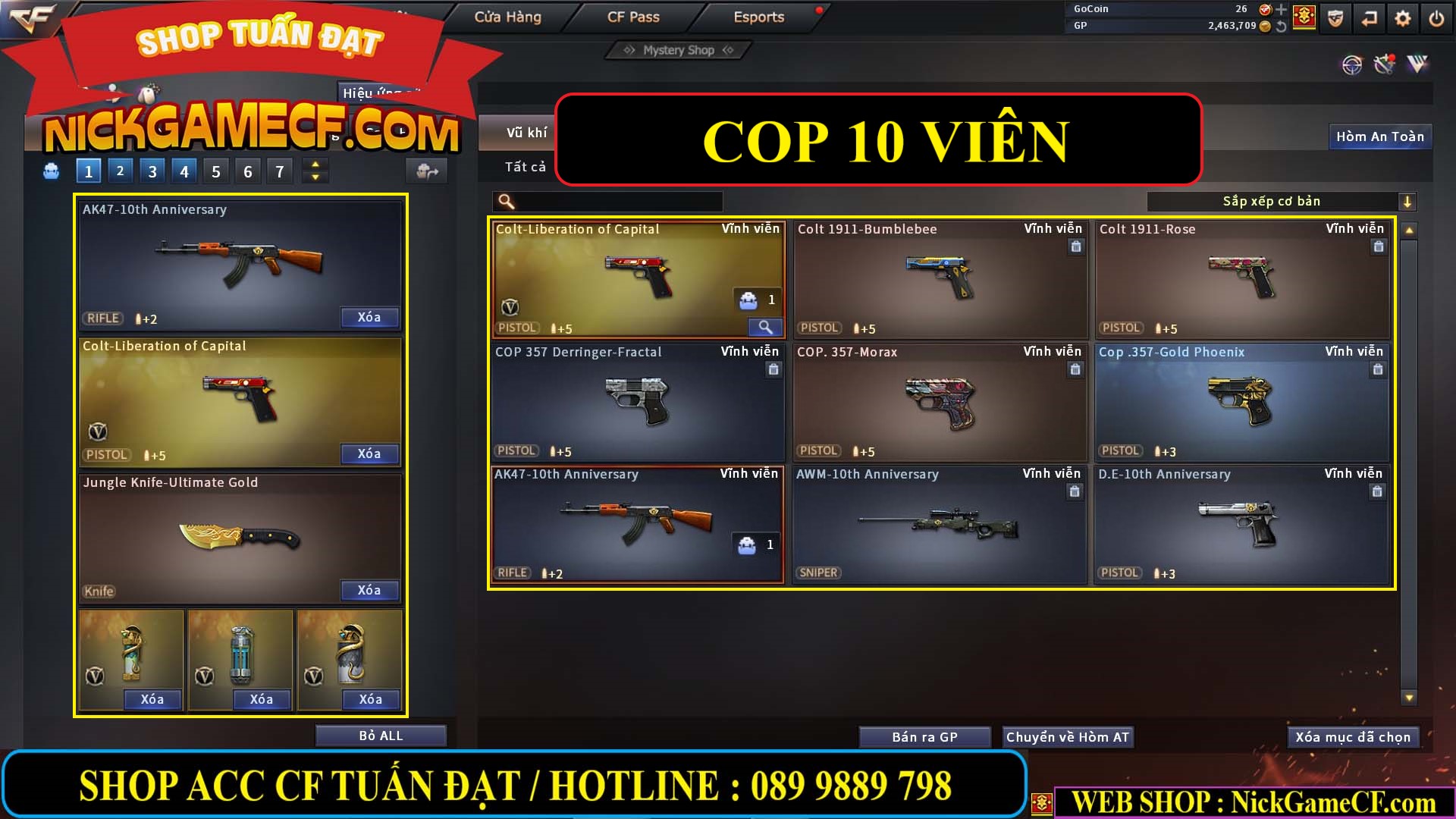 MÃ CF13640 - GIÁ : 2699K - CHIẾN C4 SIÊU XINH - 19 VIP - VIP4 WEB
