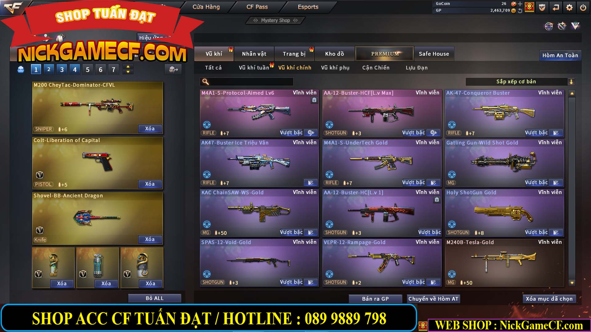 MÃ CF13640 - GIÁ : 2699K - CHIẾN C4 SIÊU XINH - 19 VIP - VIP4 WEB