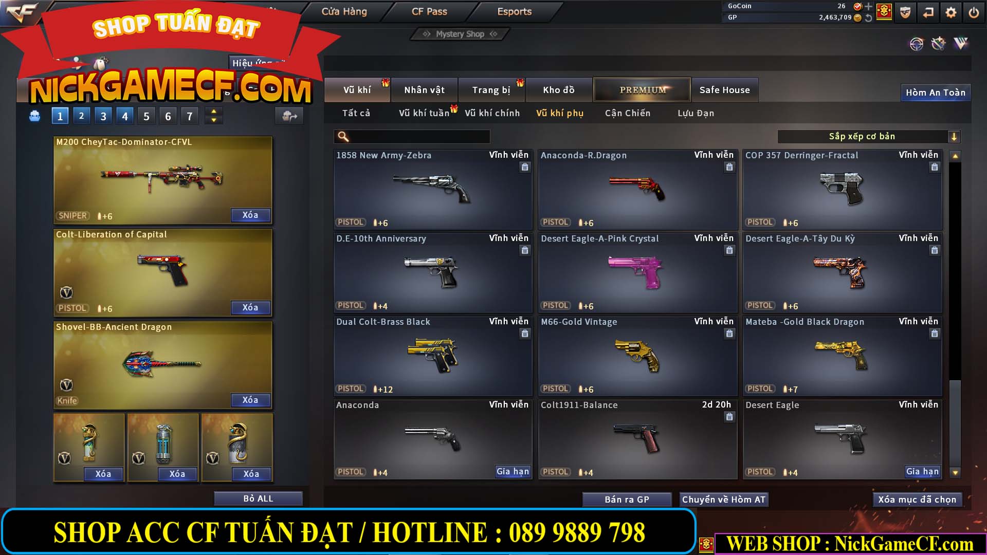MÃ CF13640 - GIÁ : 2699K - CHIẾN C4 SIÊU XINH - 19 VIP - VIP4 WEB