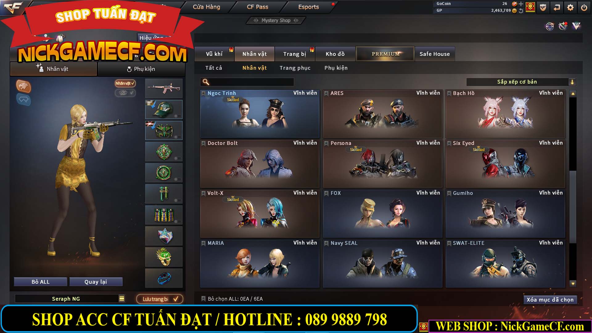 MÃ CF13640 - GIÁ : 2699K - CHIẾN C4 SIÊU XINH - 19 VIP - VIP4 WEB