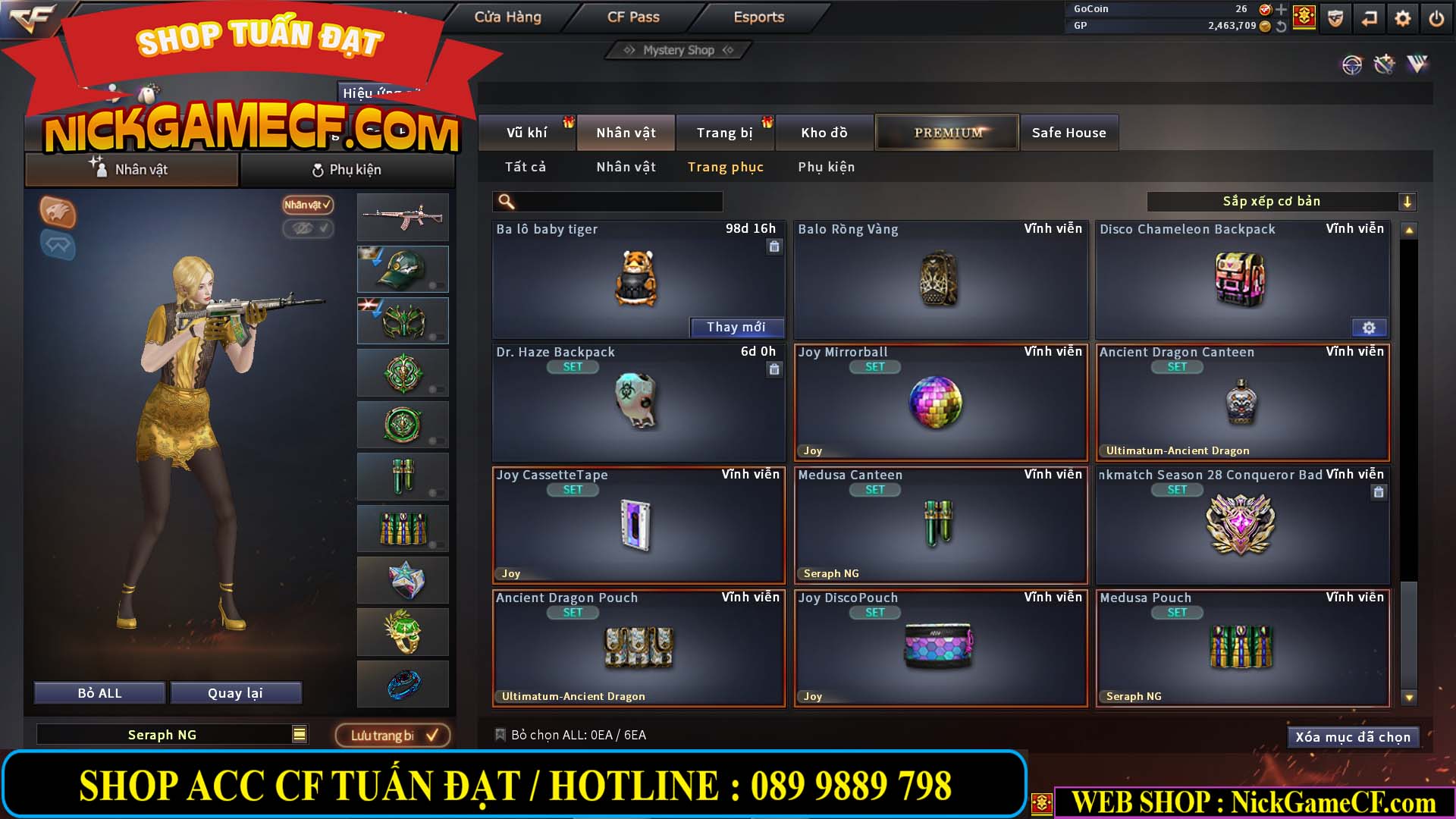 MÃ CF13640 - GIÁ : 2699K - CHIẾN C4 SIÊU XINH - 19 VIP - VIP4 WEB