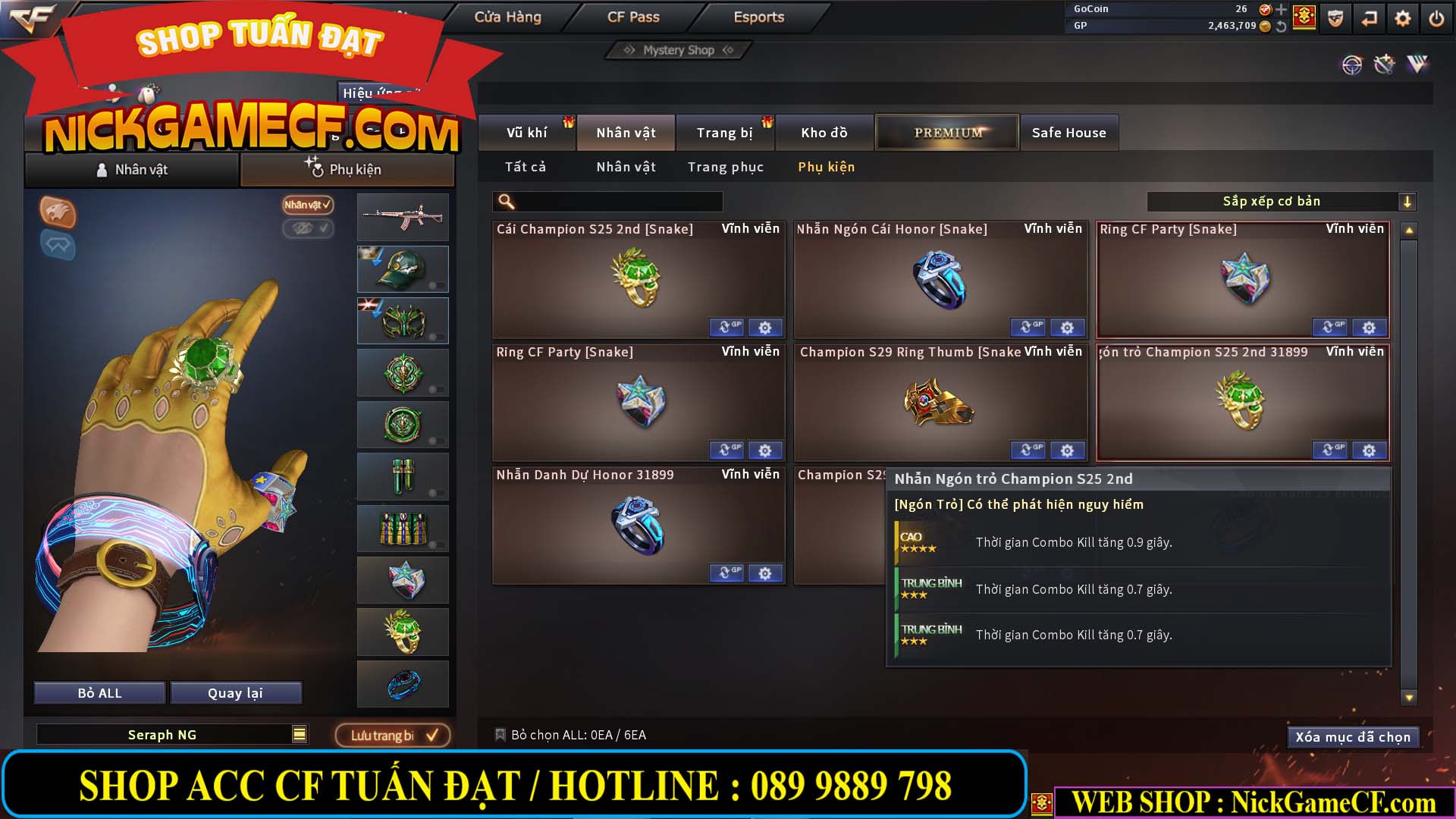 MÃ CF13640 - GIÁ : 2699K - CHIẾN C4 SIÊU XINH - 19 VIP - VIP4 WEB