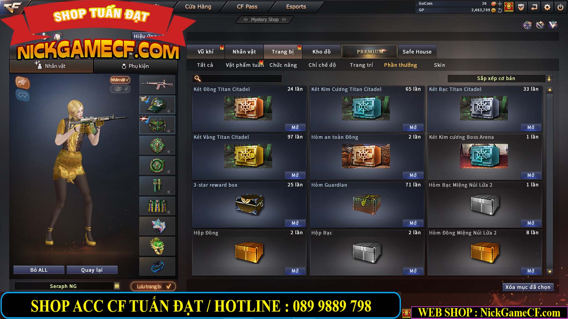 MÃ CF13640 - GIÁ : 2699K - CHIẾN C4 SIÊU XINH - 19 VIP - VIP4 WEB