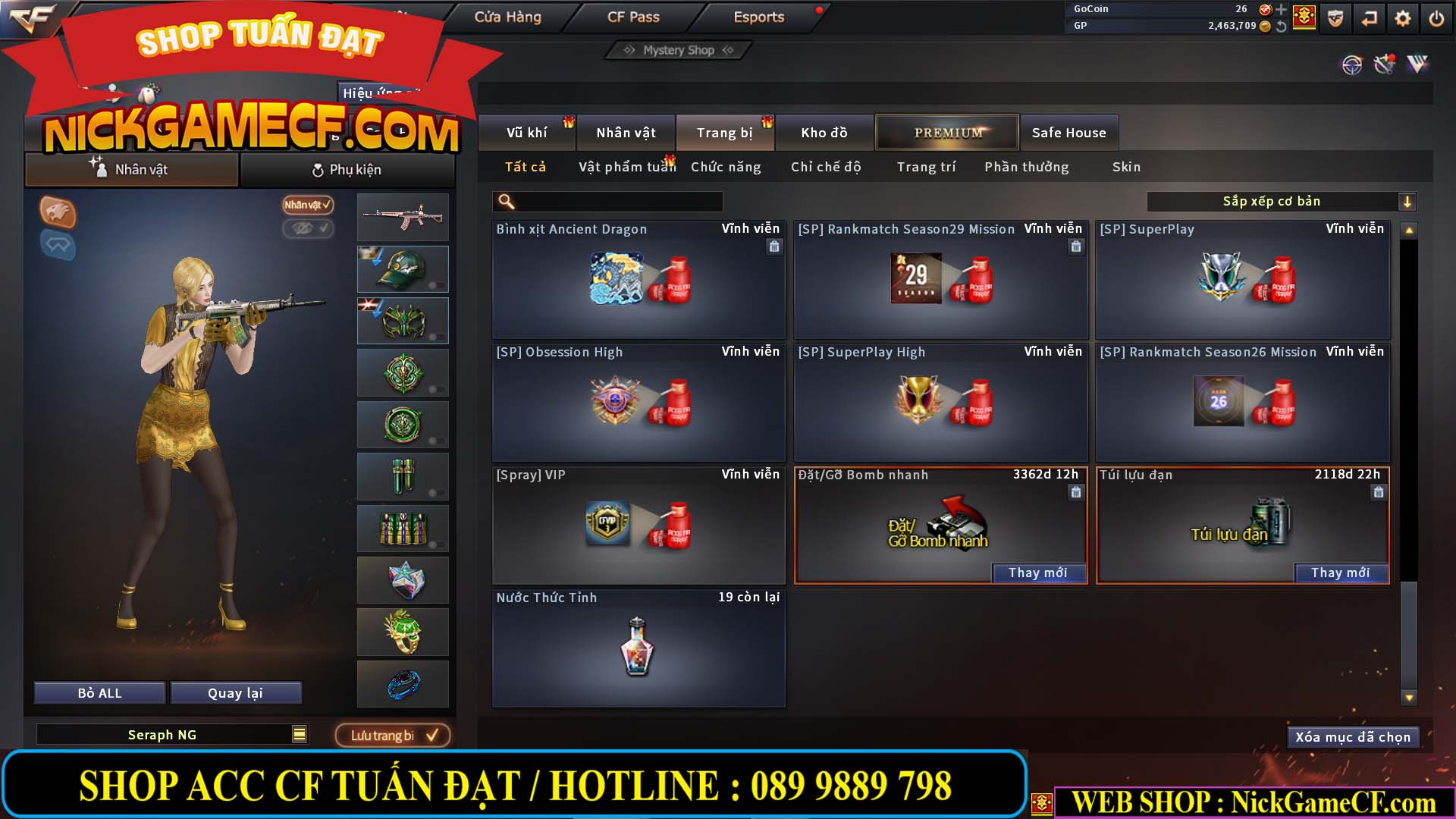 MÃ CF13640 - GIÁ : 2699K - CHIẾN C4 SIÊU XINH - 19 VIP - VIP4 WEB