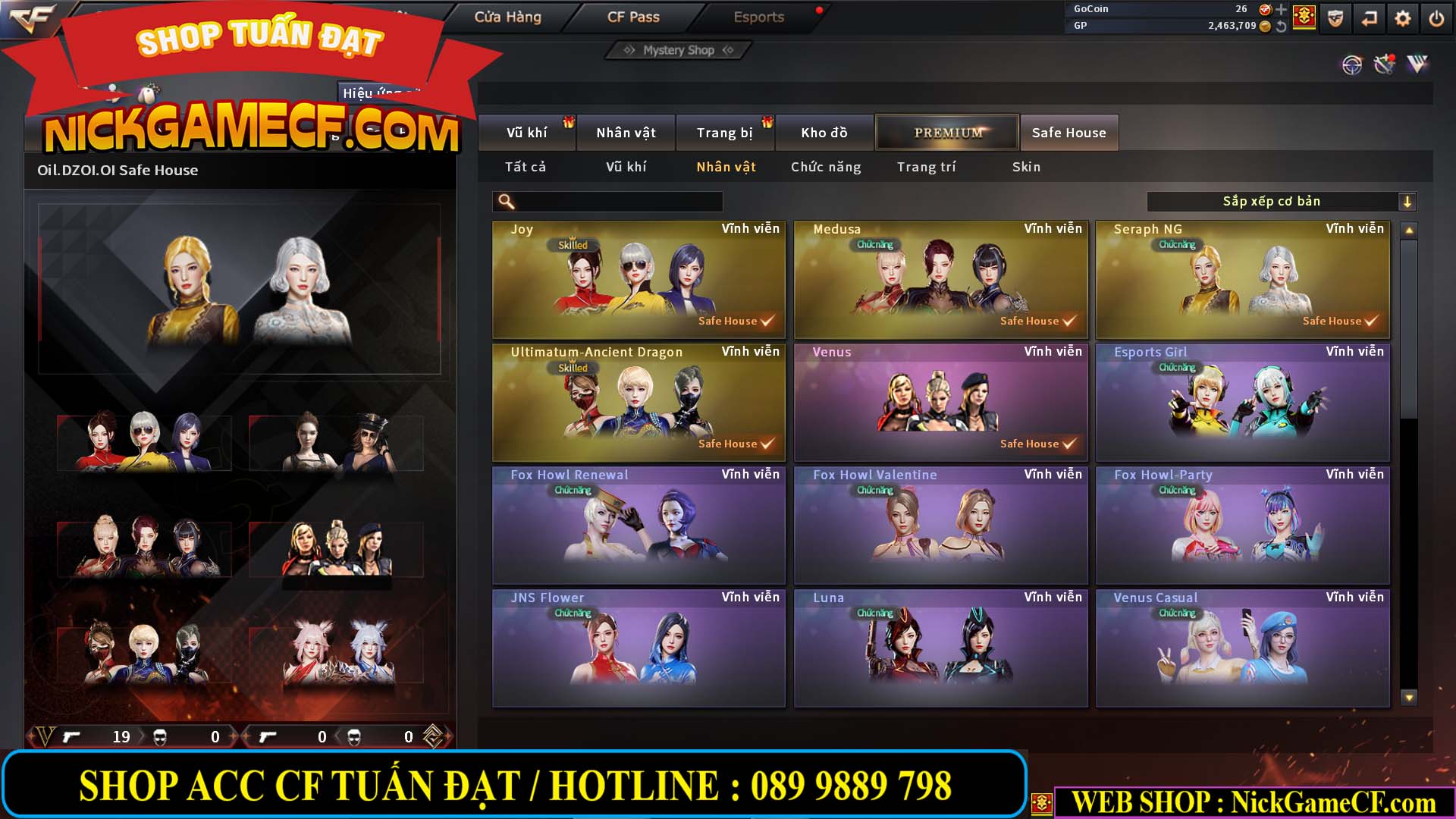 MÃ CF13640 - GIÁ : 2699K - CHIẾN C4 SIÊU XINH - 19 VIP - VIP4 WEB