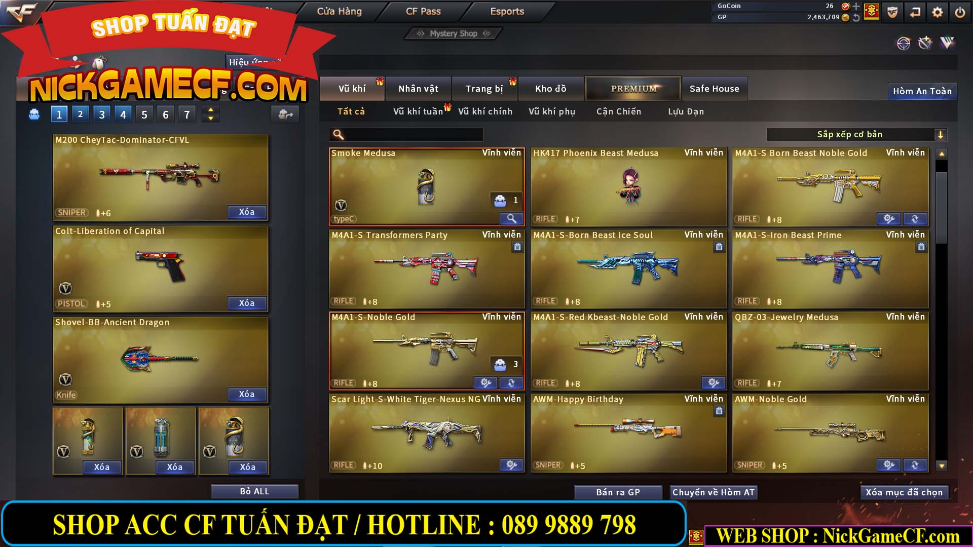 MÃ CF13640 - GIÁ : 2699K - CHIẾN C4 SIÊU XINH - 19 VIP - VIP4 WEB