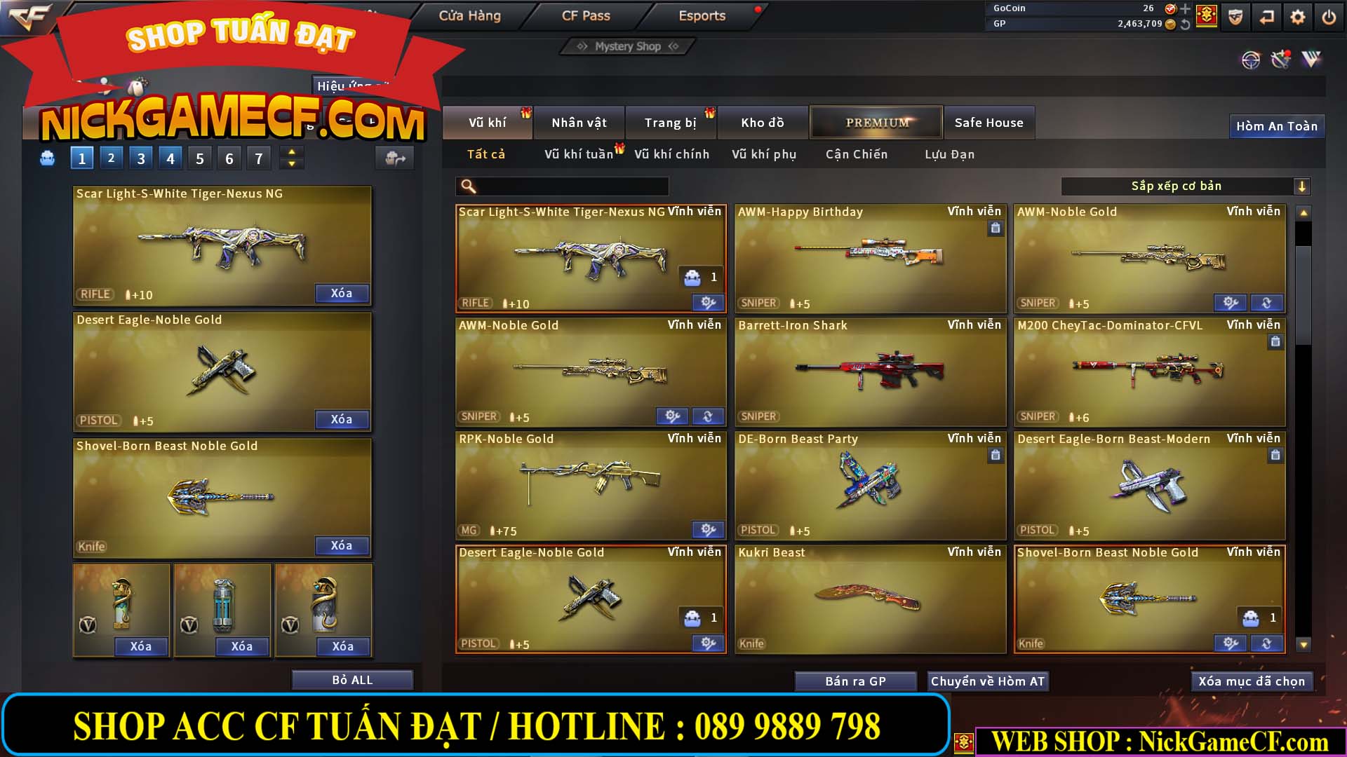 MÃ CF13640 - GIÁ : 2699K - CHIẾN C4 SIÊU XINH - 19 VIP - VIP4 WEB