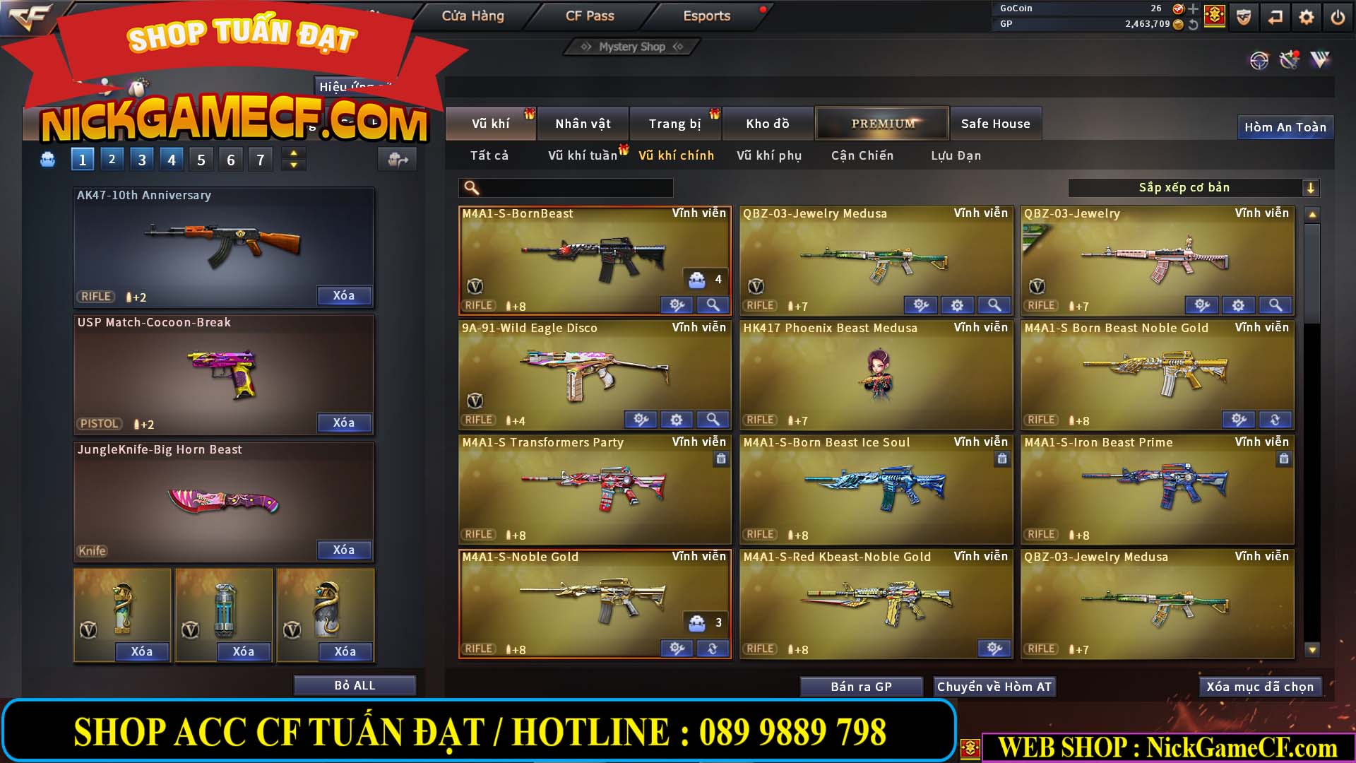 MÃ CF13640 - GIÁ : 2699K - CHIẾN C4 SIÊU XINH - 19 VIP - VIP4 WEB