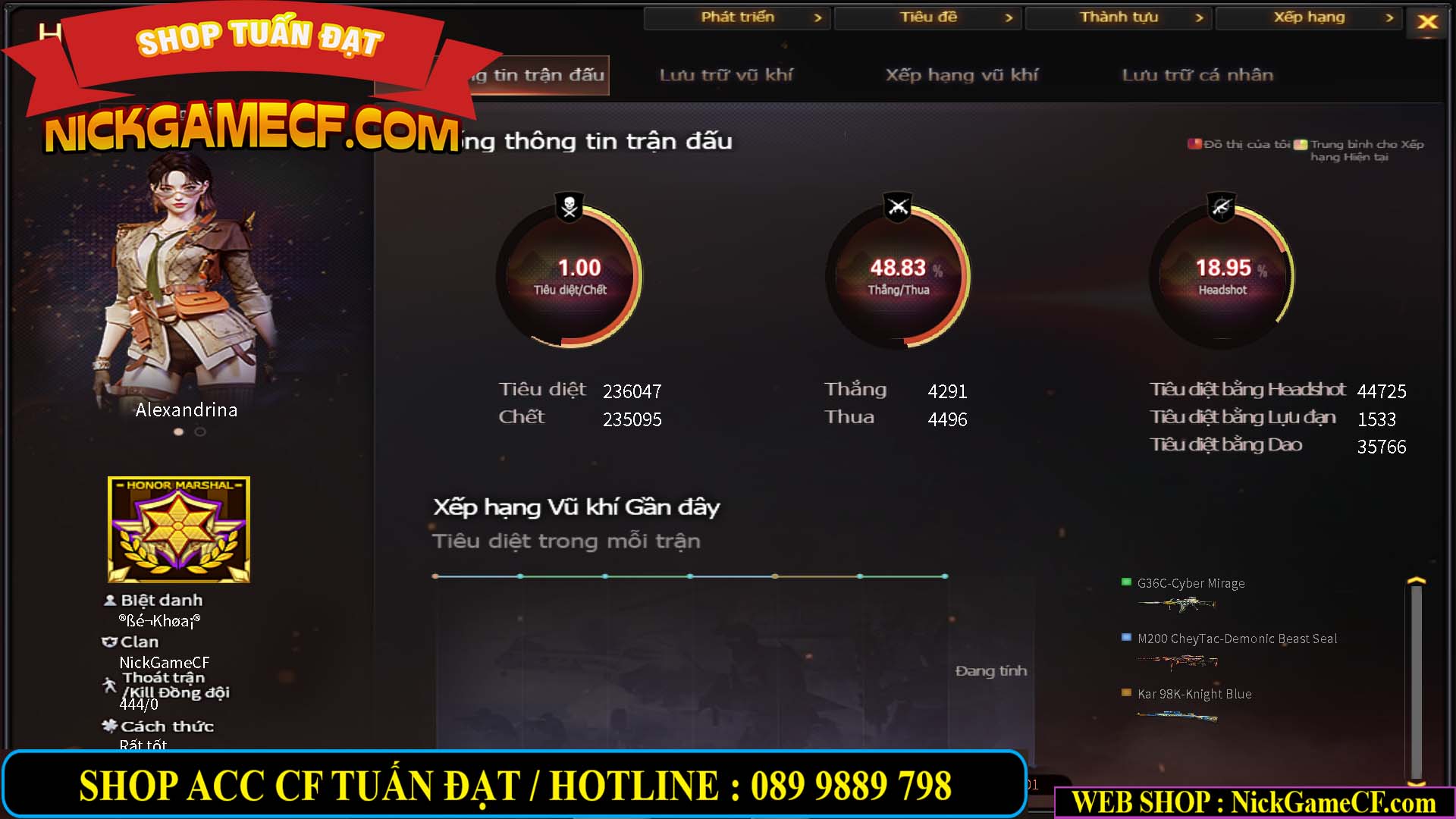 MÃ CF13663 - GIÁ : 6M5 - CHIẾN ZOM XINH - C4 ĐẸP - 41 VIP - GẦN VIP6