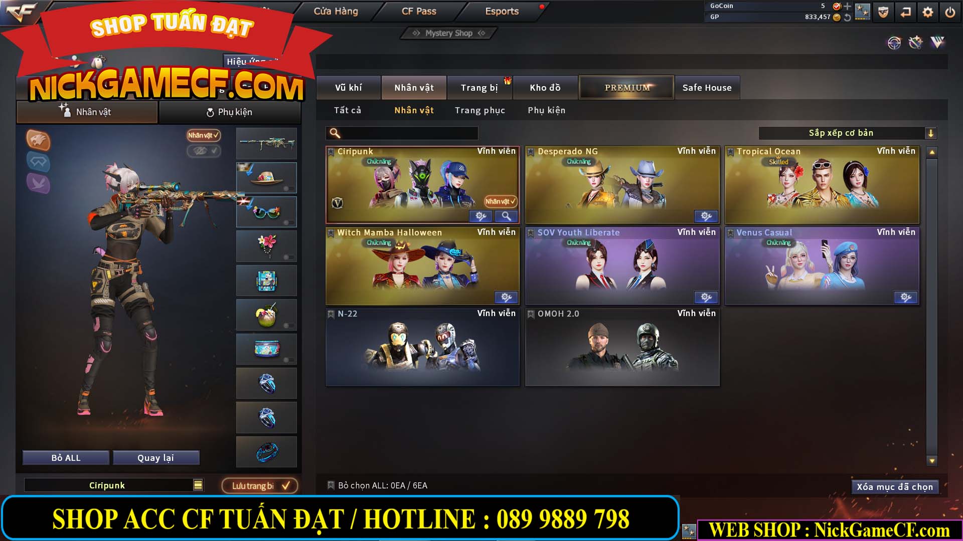 MÃ CF13688 - GIÁ : 3650K - CHIẾN C4 SIÊU HOT - 11 VIP - VIP5