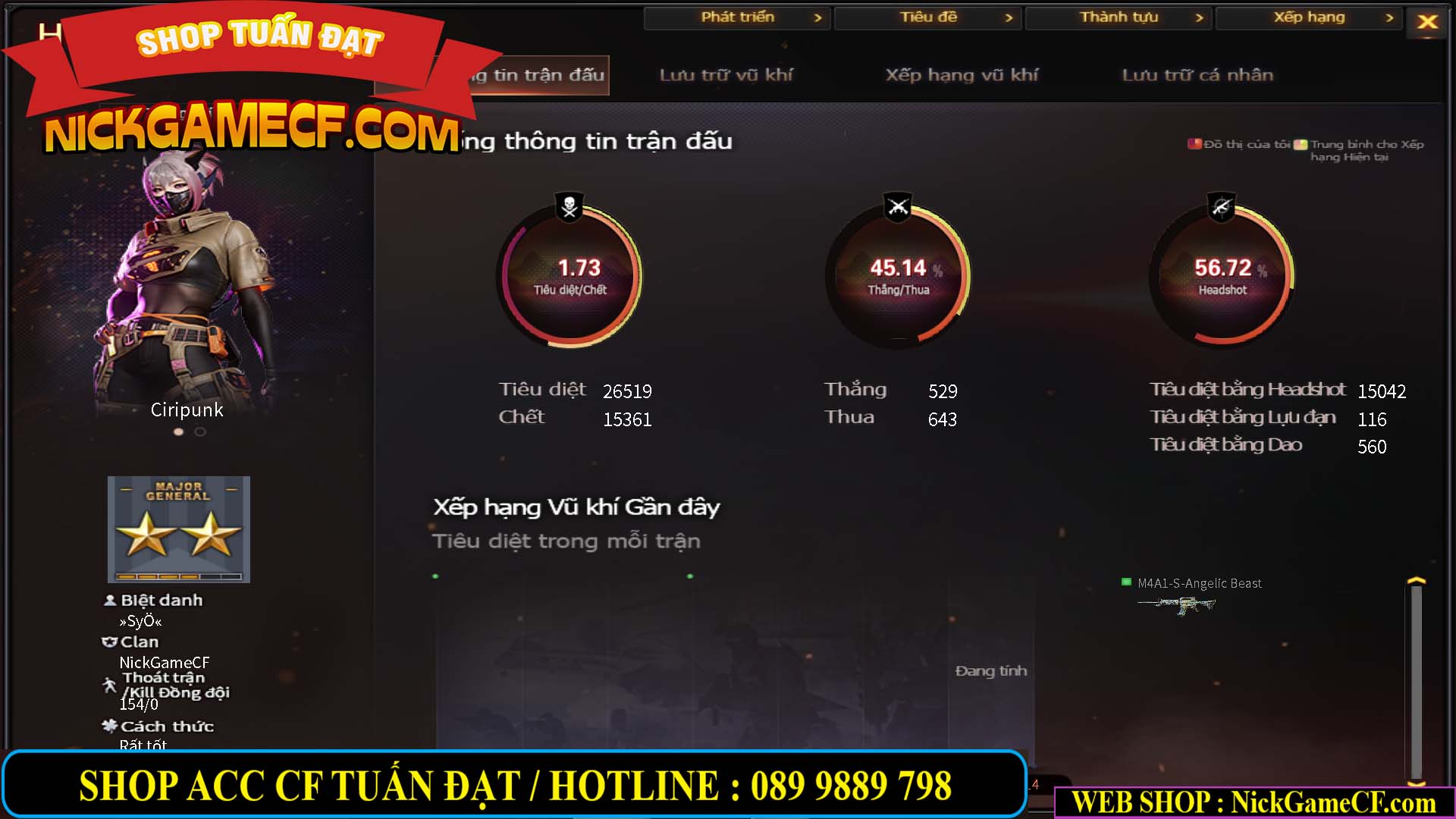 MÃ CF13688 - GIÁ : 3650K - CHIẾN C4 SIÊU HOT - 11 VIP - VIP5