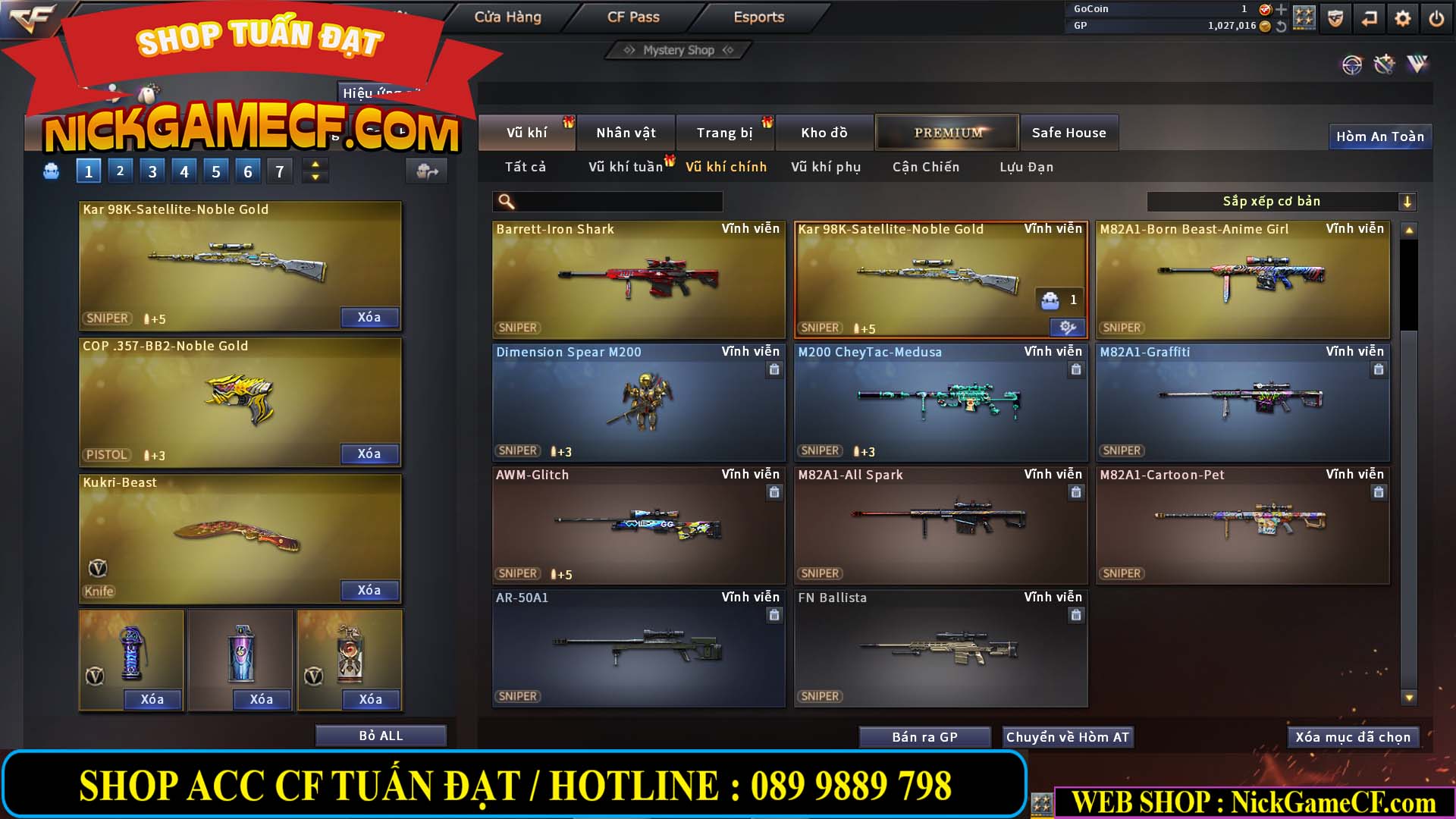 MÃ CF13691 - GIÁ : 3350K - CHIẾN C4 SIÊU XINH - 13 VIP - VIP5