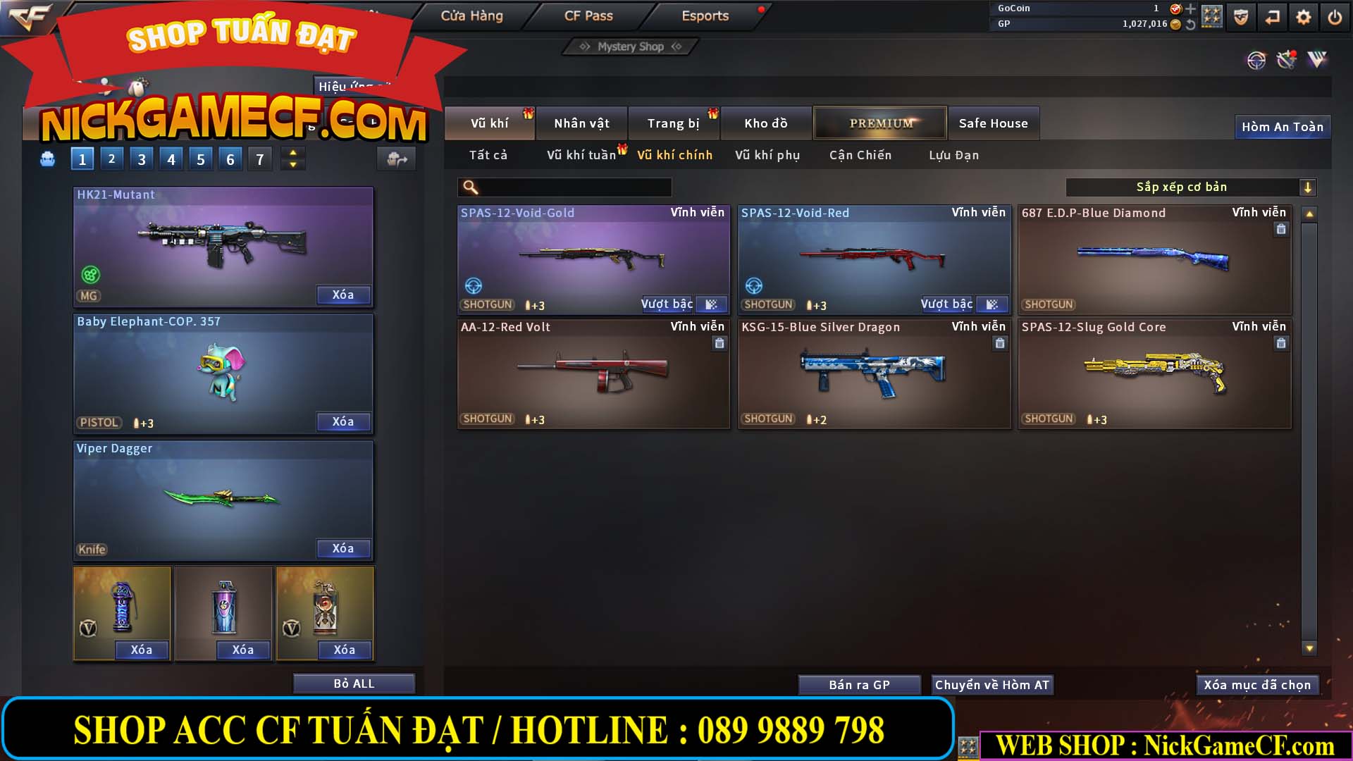 MÃ CF13691 - GIÁ : 3350K - CHIẾN C4 SIÊU XINH - 13 VIP - VIP5