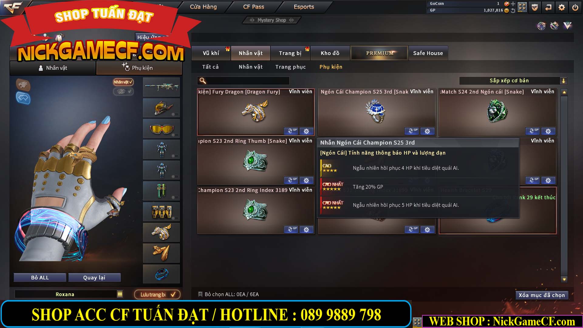 MÃ CF13691 - GIÁ : 3350K - CHIẾN C4 SIÊU XINH - 13 VIP - VIP5